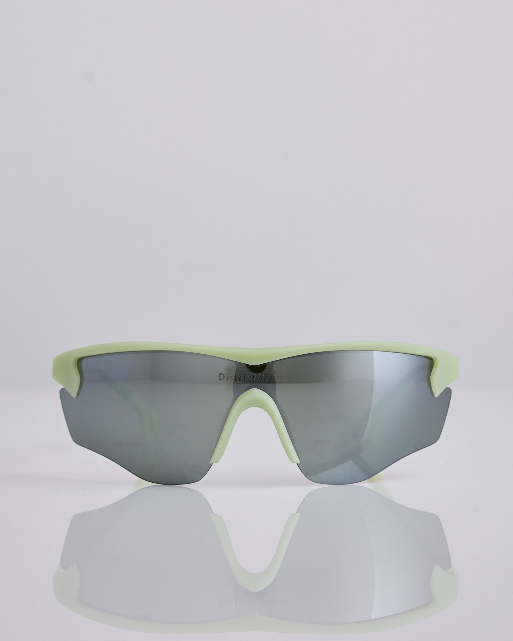 District Vision Junya Racer Sunglass Pistachio D+ Silver Flash