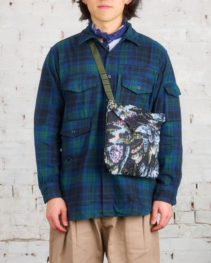 Engineered Garments Shoulder Pouch Green CP Forest Jacquard