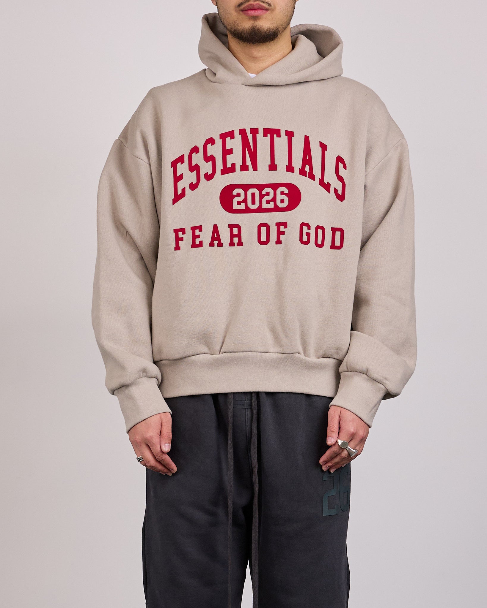 Fear of God Essentials 2026 Classic Hoodie Smoke Grey – LESS 17