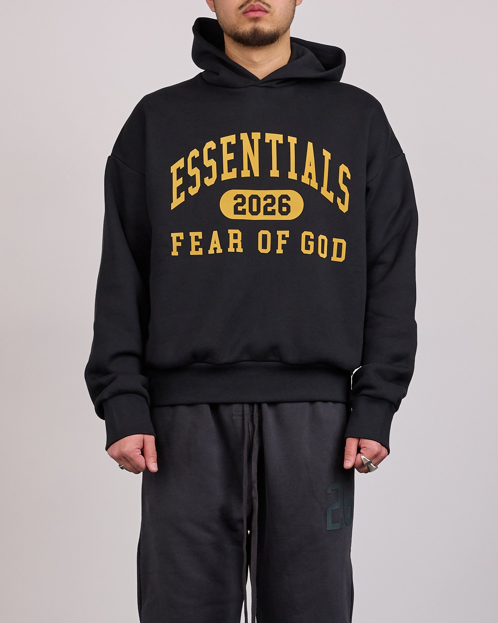 fear of god hoodie パーカー Fear of God Essentials Classic 2026 Hoodie Vintage Black – LESS 17
