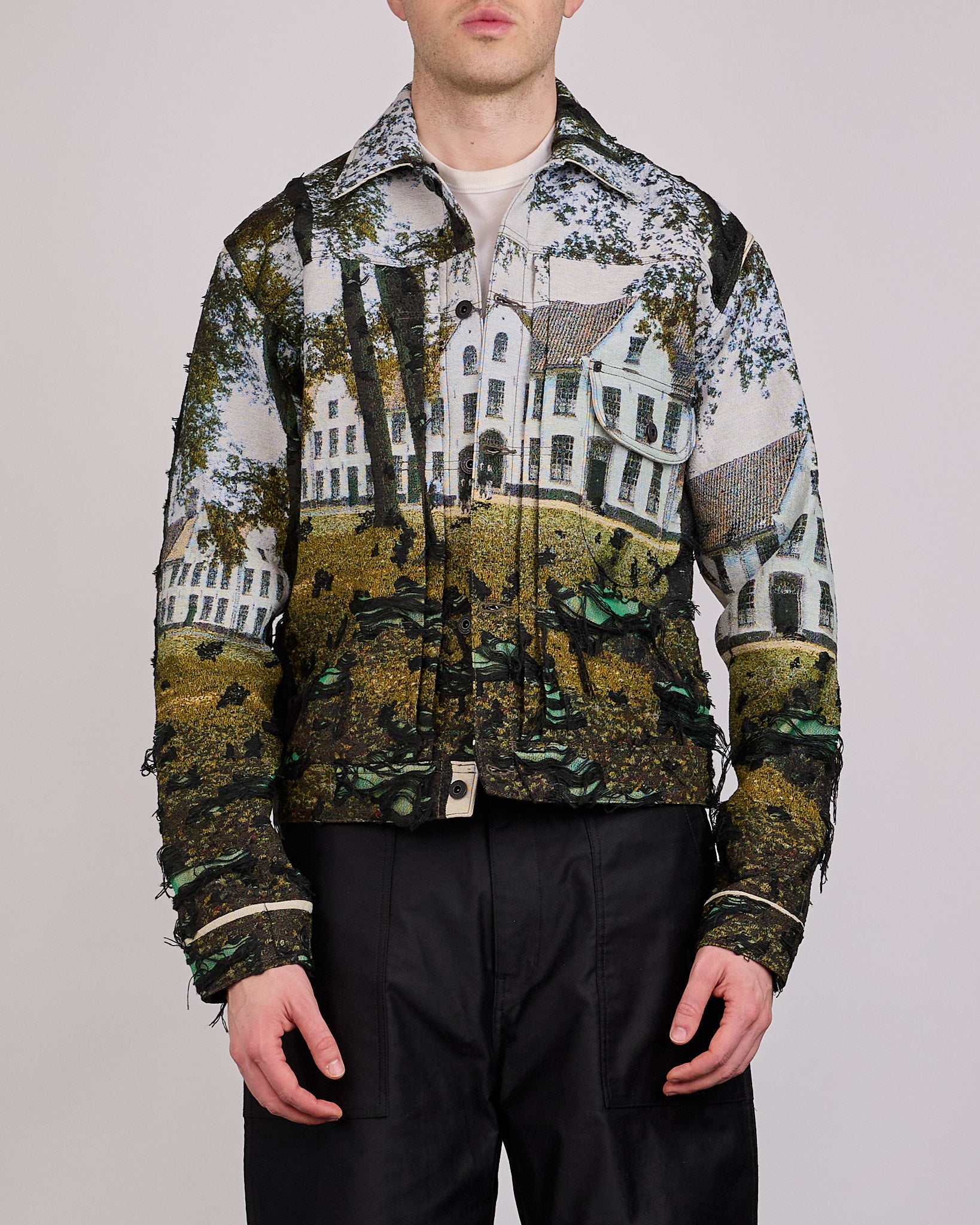 Junya Watanabe MAN Gobelin Weave House Jacket Green Black – LESS 17