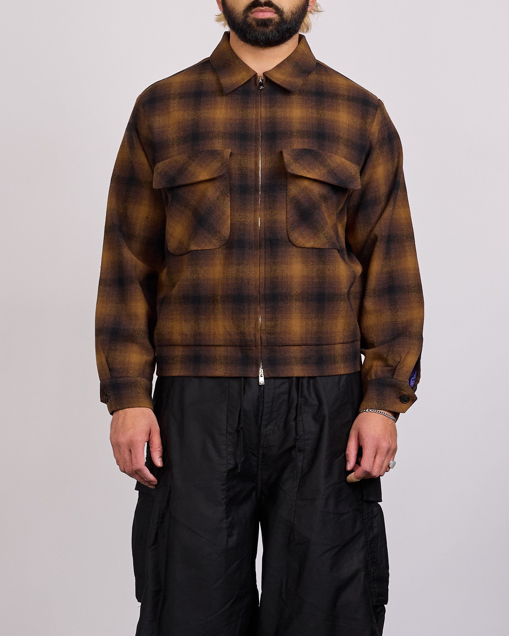 ジャケット・アウター WOOL OMBRE CHECK 50'S JACKET OMBRE CHECK 50'S JACKET ( TYPE-1 ) – Saint Alfred