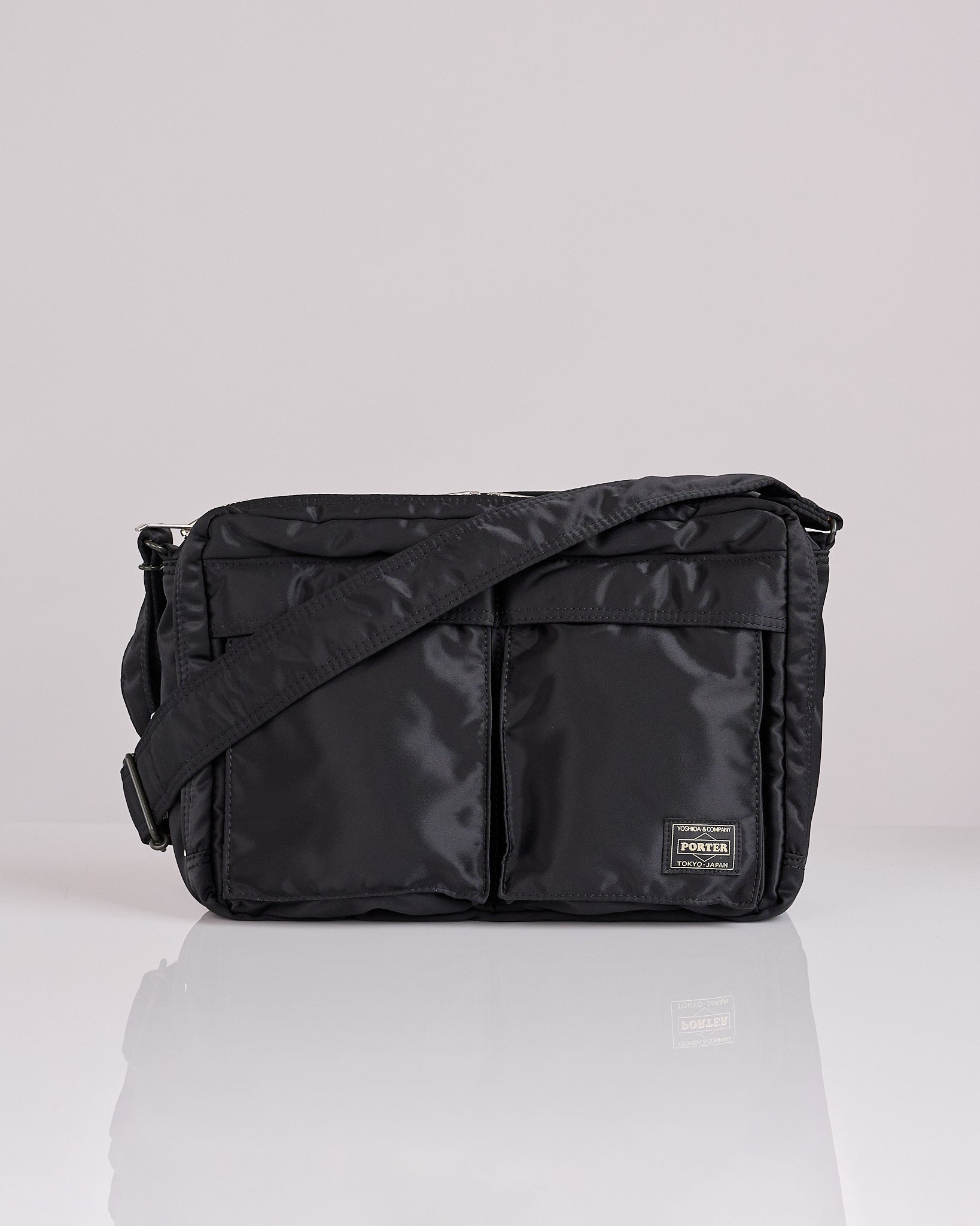 Porter Tanker Zip Sling Bag (L) Black – LESS 17