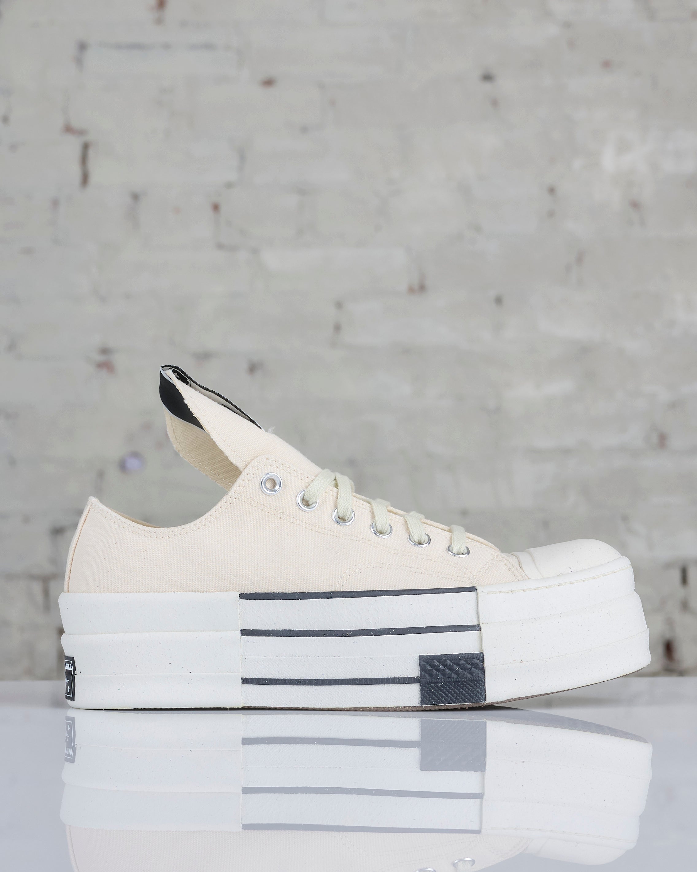 Rick Owens DRKSHDW Converse Dbl Drkstar Ox Natural