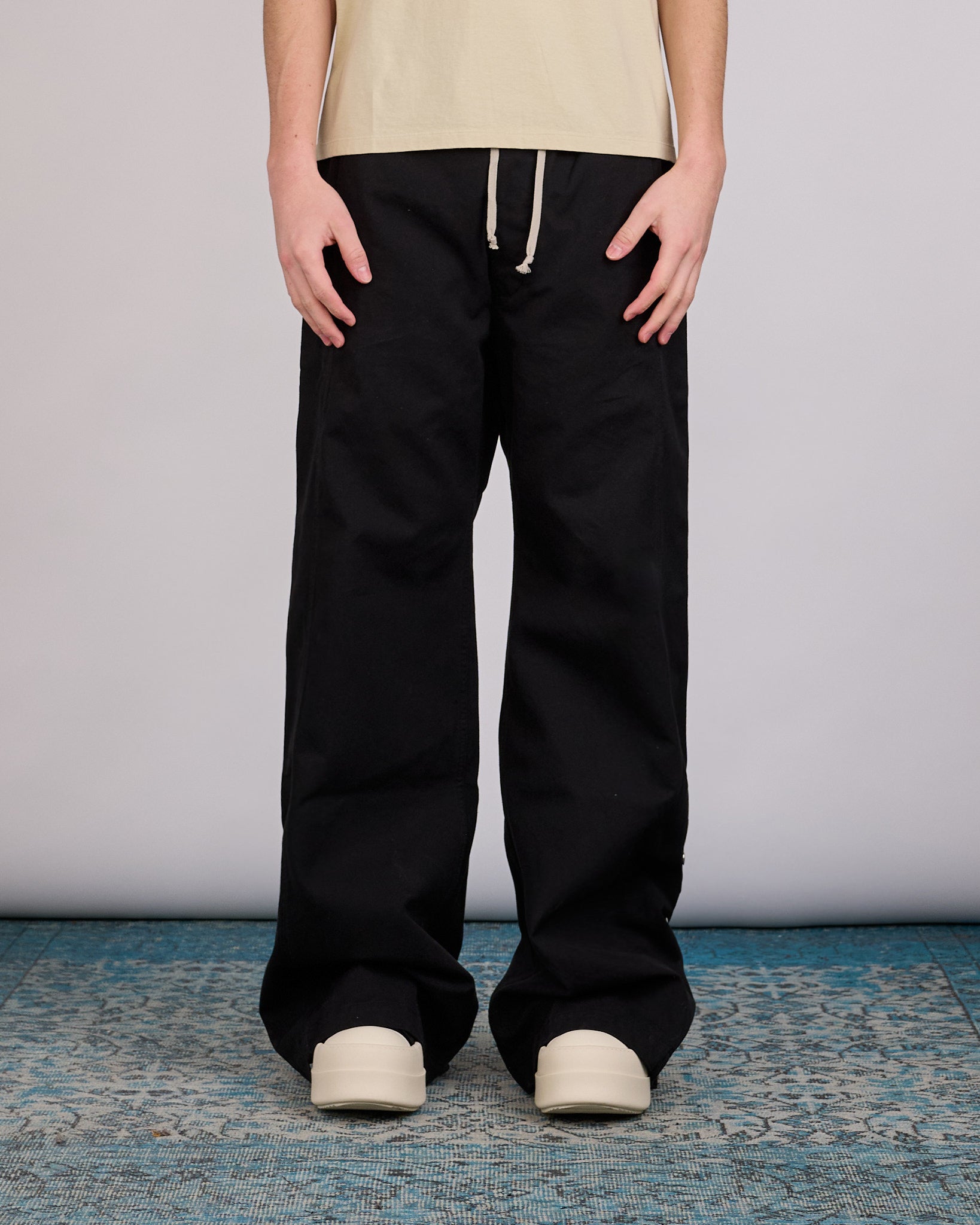 Rick Owens DRKSHDW Wide Pusher Pant Cotton Canvas Black – LESS 17