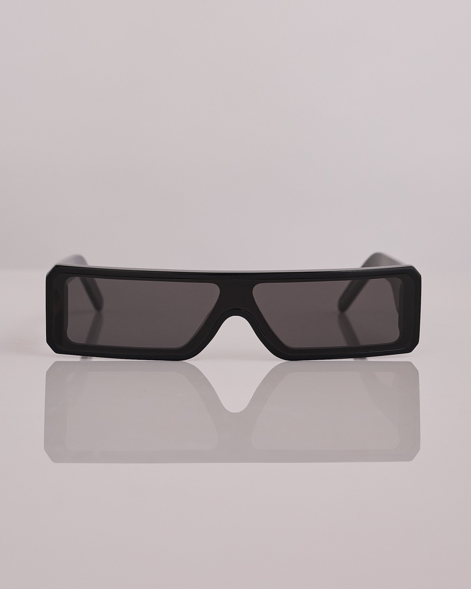 Rick Owens Gethshades Temple Sunglass Black Black – LESS 17