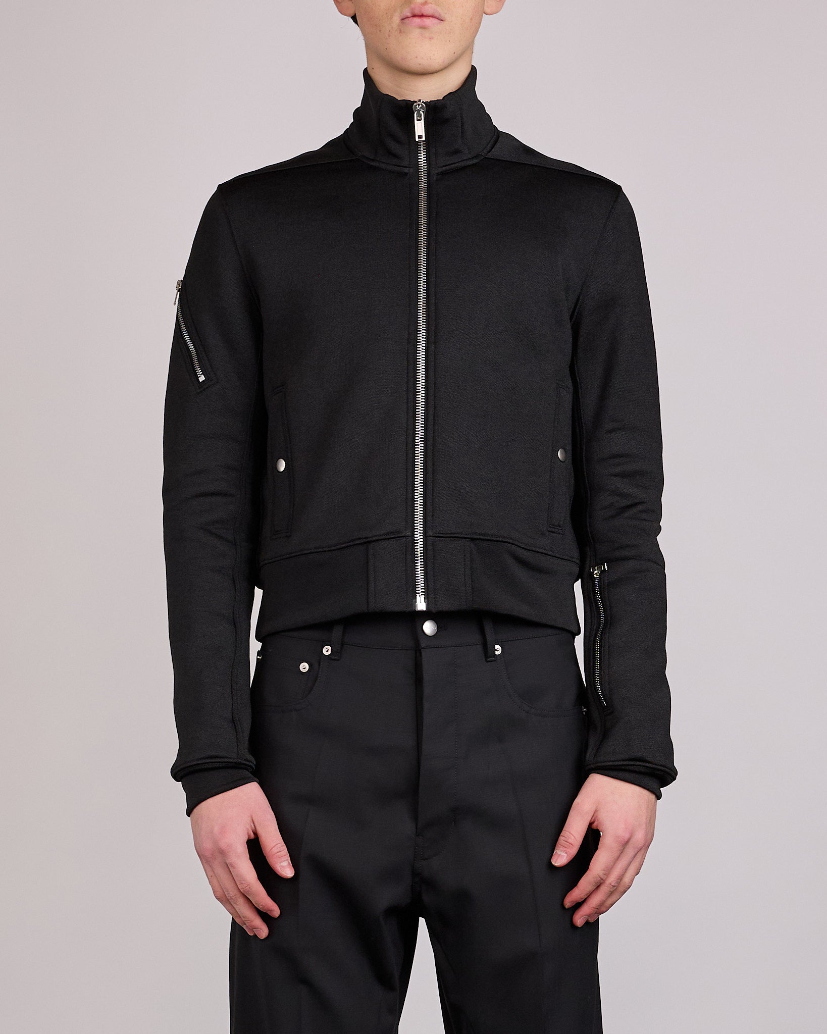 ジャケット・アウター RICK OWENS SUICIDE REV TRACK JACKET 26SS Rick Owens Runway Bonotto Suicide Rev Track Jacket Black – LESS 17