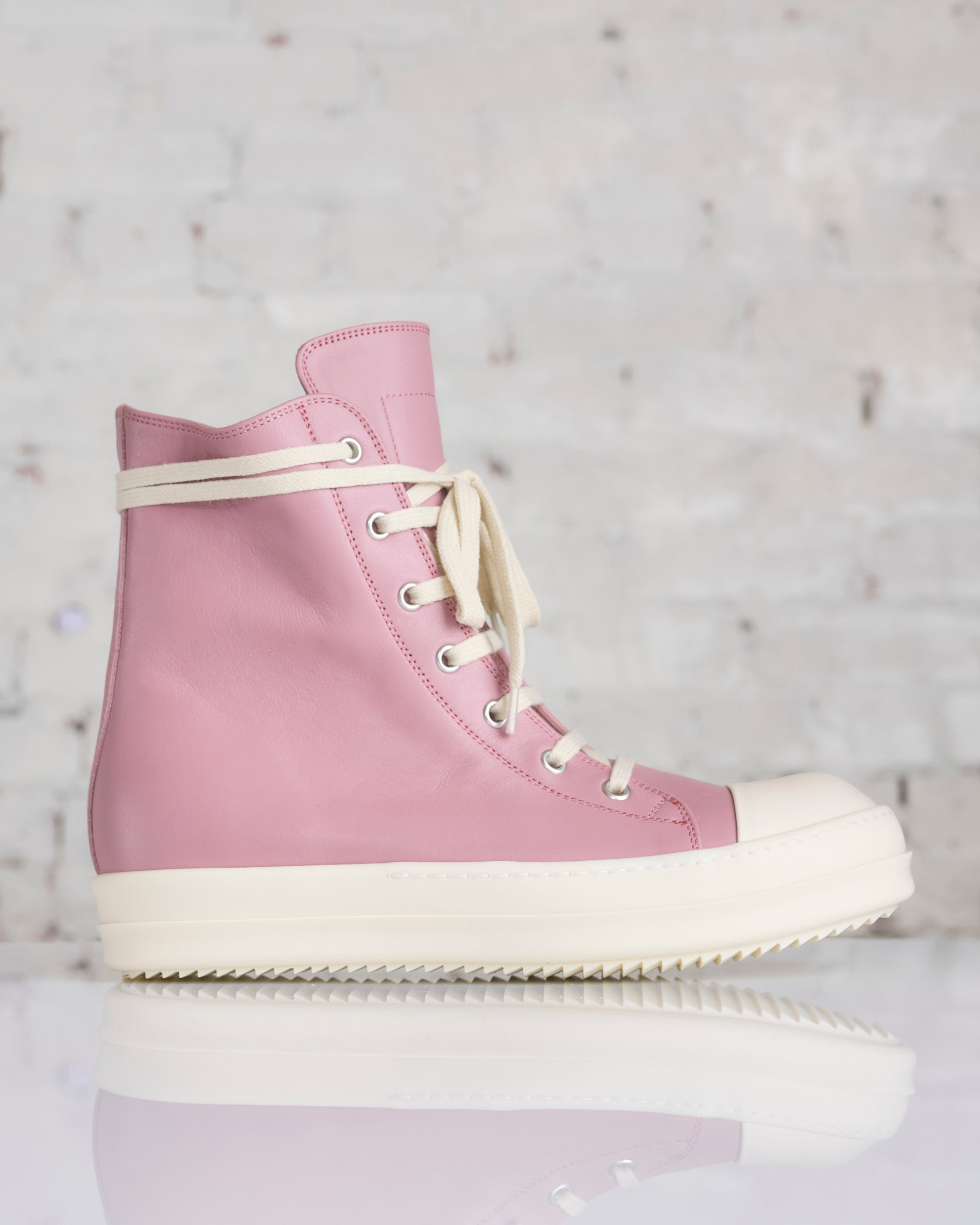 Rick Owens Sneaker Lido LCO Leather Dusty Pink Milk