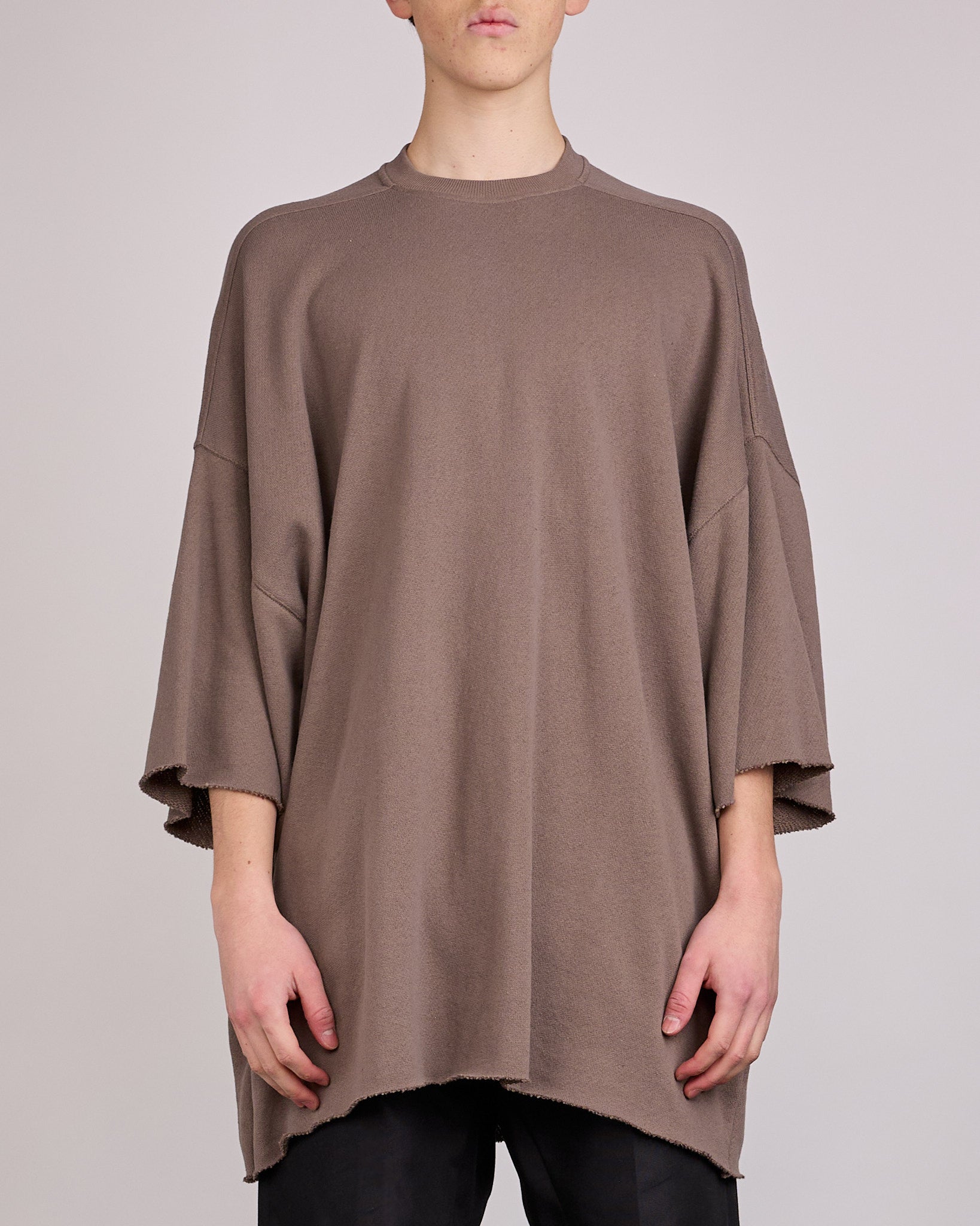 ☆彡リックオウエンス スラブ ダークブラウンロングカットソータンクトップS Rick Owens Tommy T-Shirt Nep Terry Jersey Dust – LESS 17