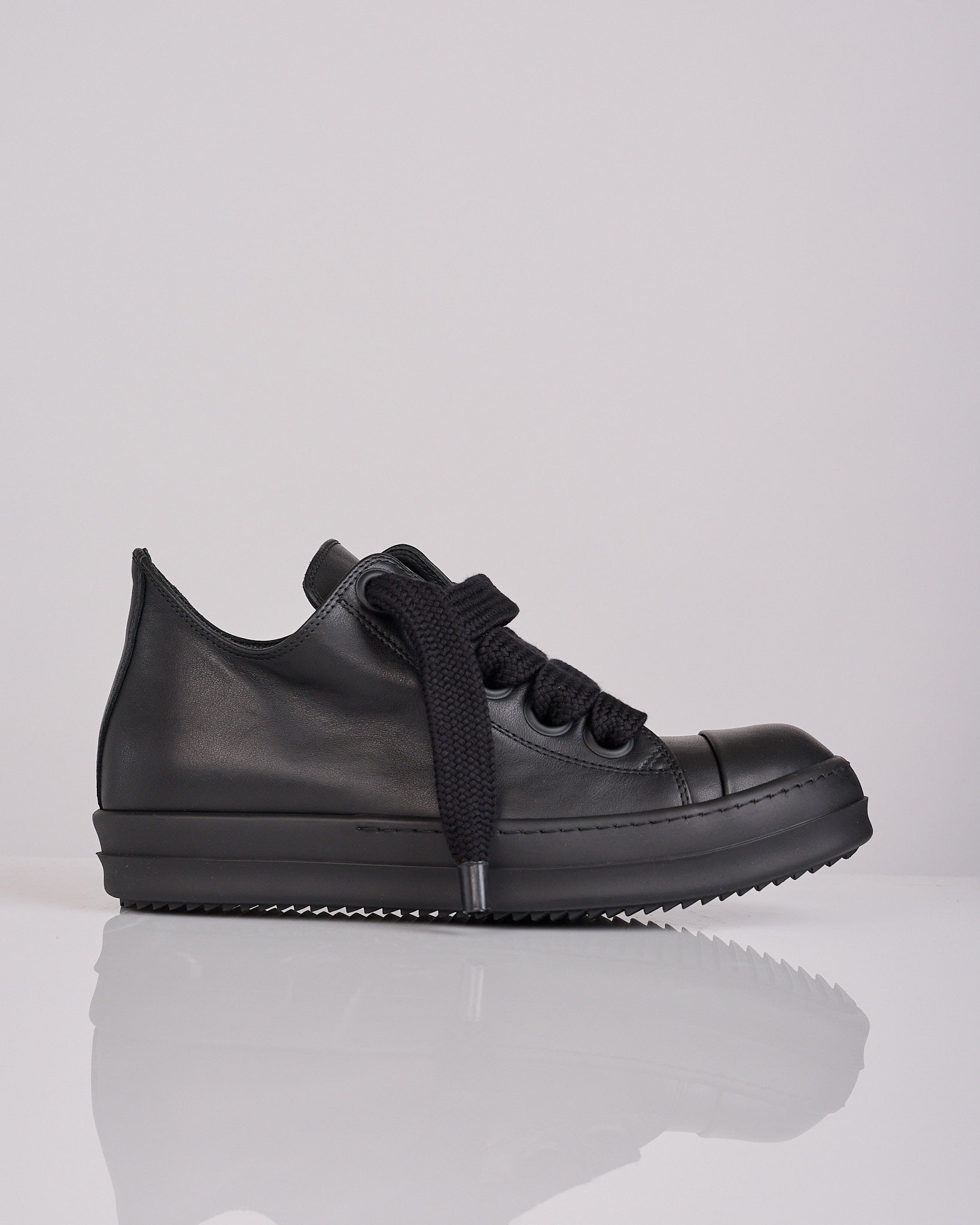 Rick Owens Tower Jumbolace Low Full Grain Sneaker All Black – LESS 17