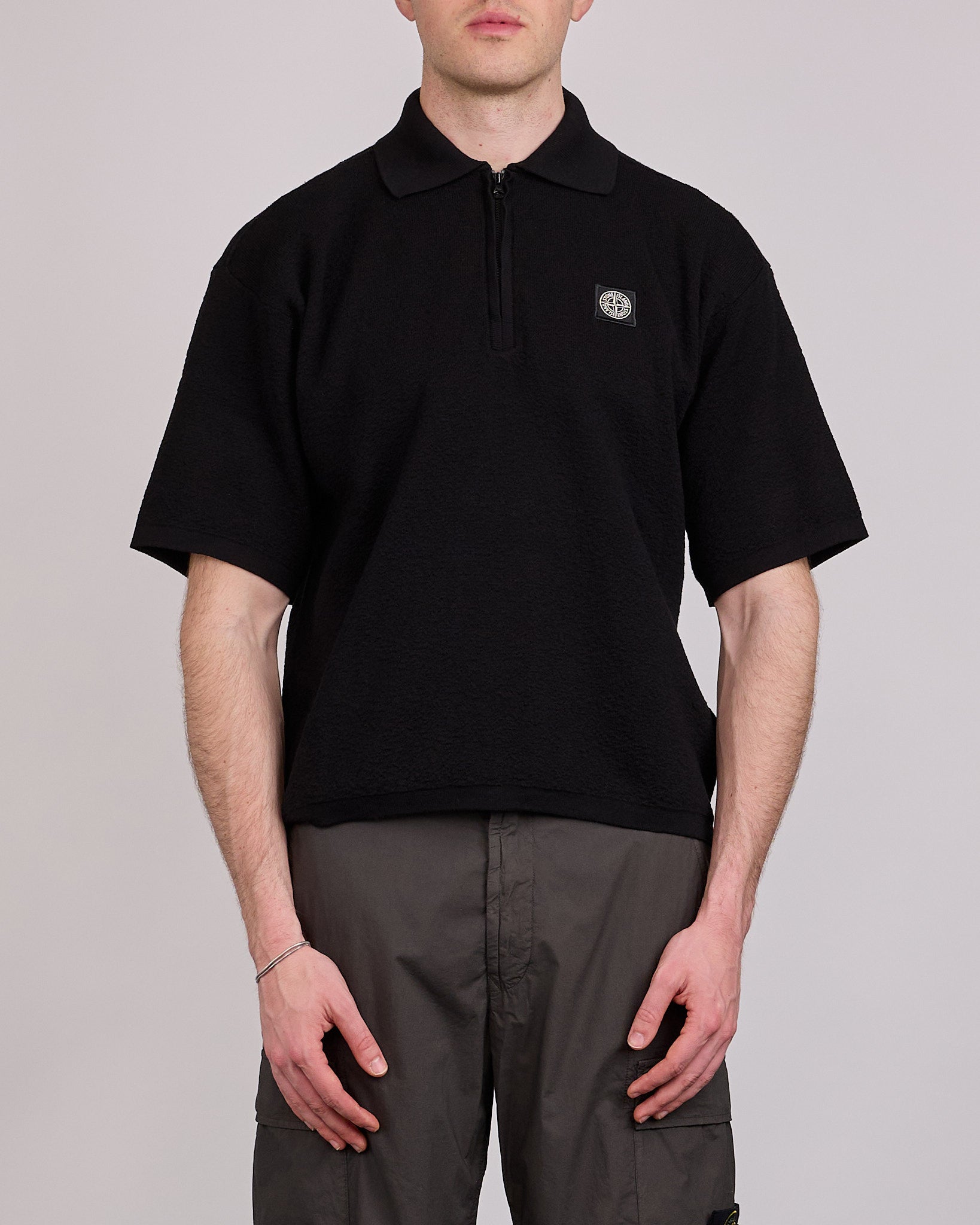や*ー様 Stone polo shirt archive STONE ISLAND Polo Shirt 'Black' 101522S18-V0029