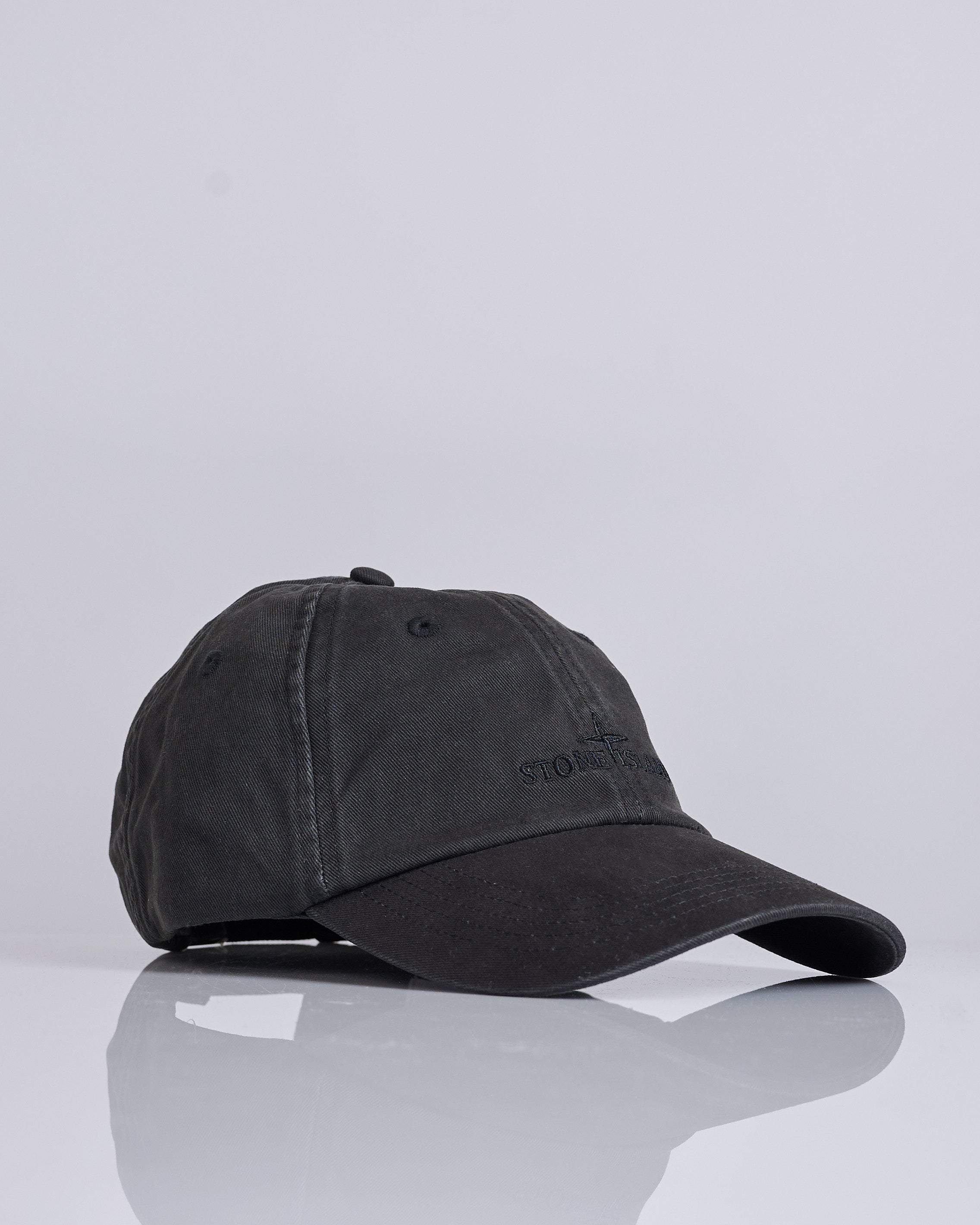 Stone Island Washed Gabardine Cap Black – LESS 17