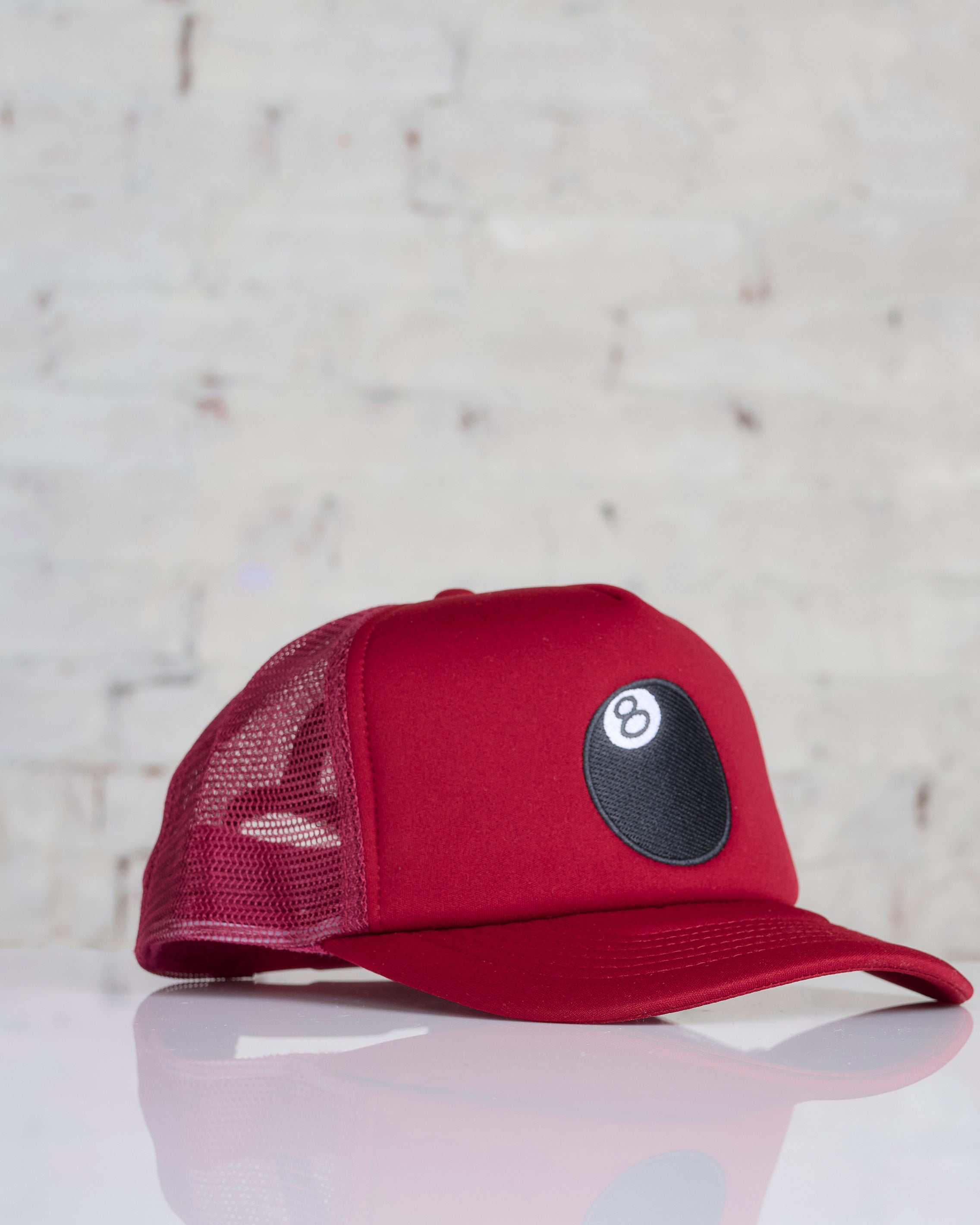 Stussy 8 Ball Trucker Cap Paprika