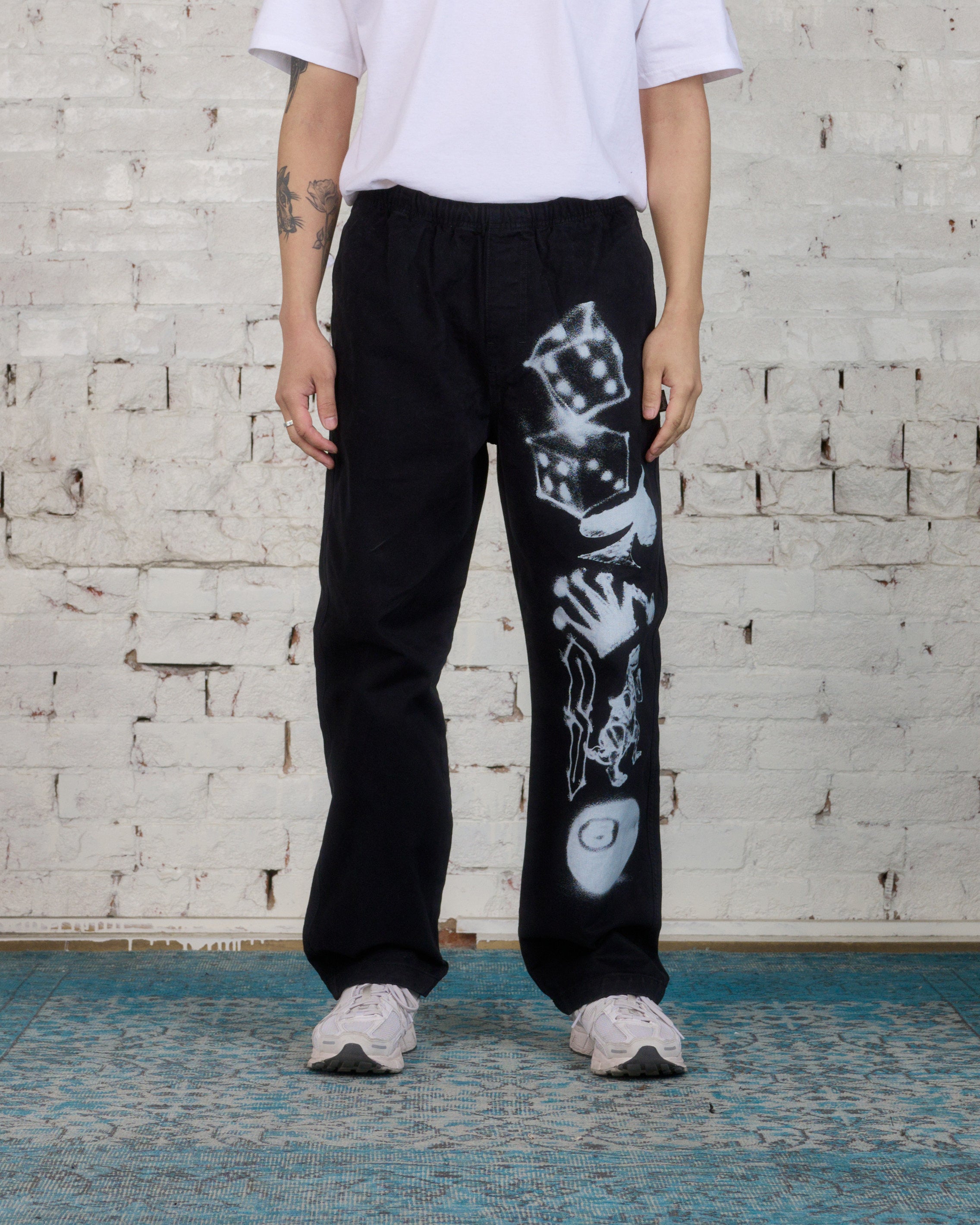 最安値挑戦！】 Stussy airbrush icon beach pants ワークパンツ