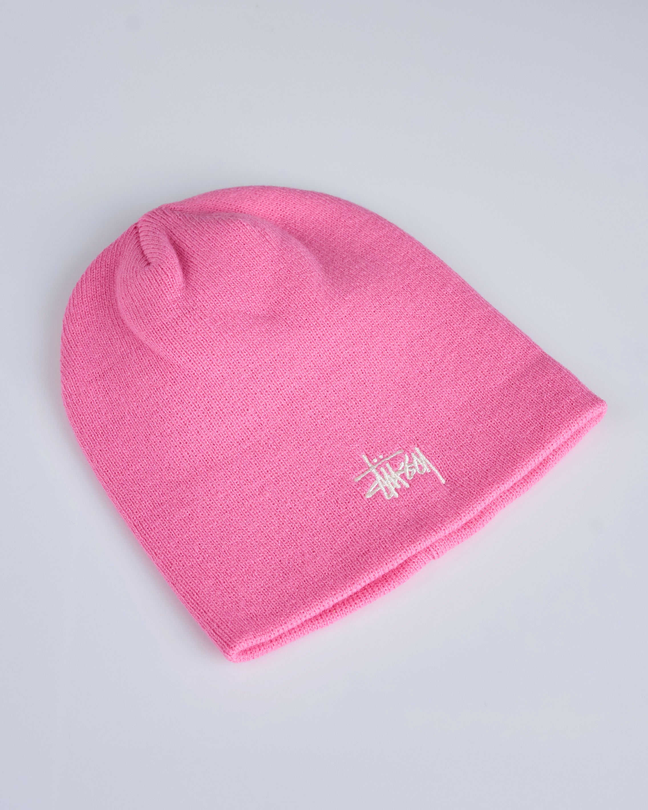 stussy pink beanie