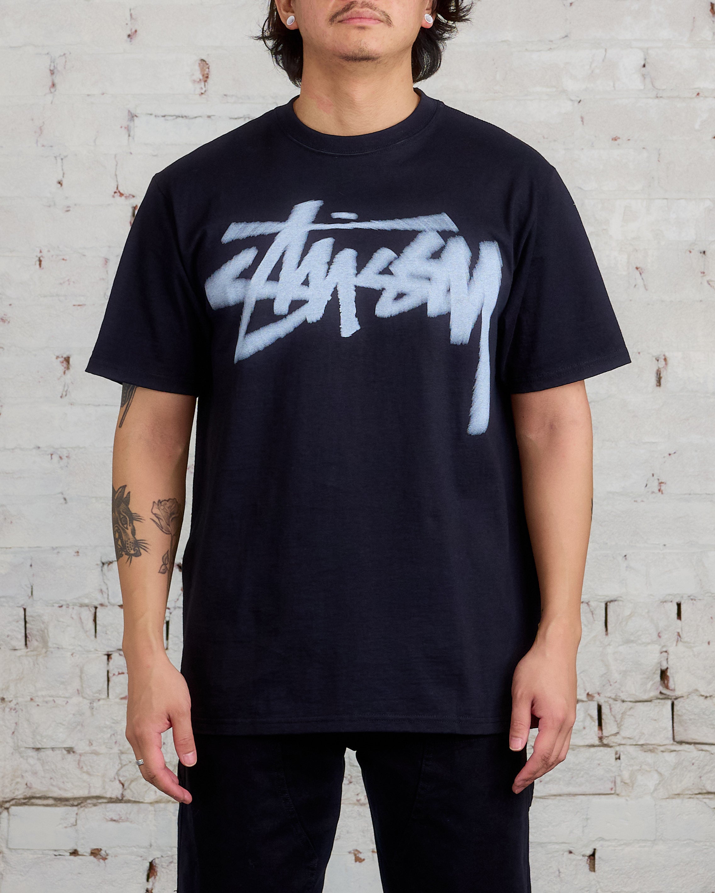 Stussy Dizzy Stock T-Shirt Black – LESS 17