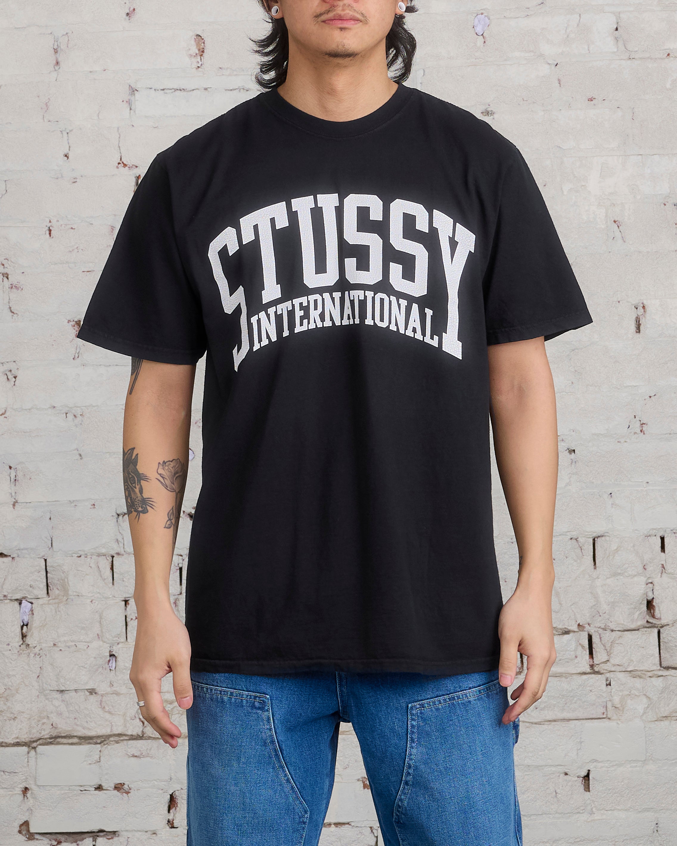 Stussy International Pigment Dyed T-Shirt Black – LESS 17