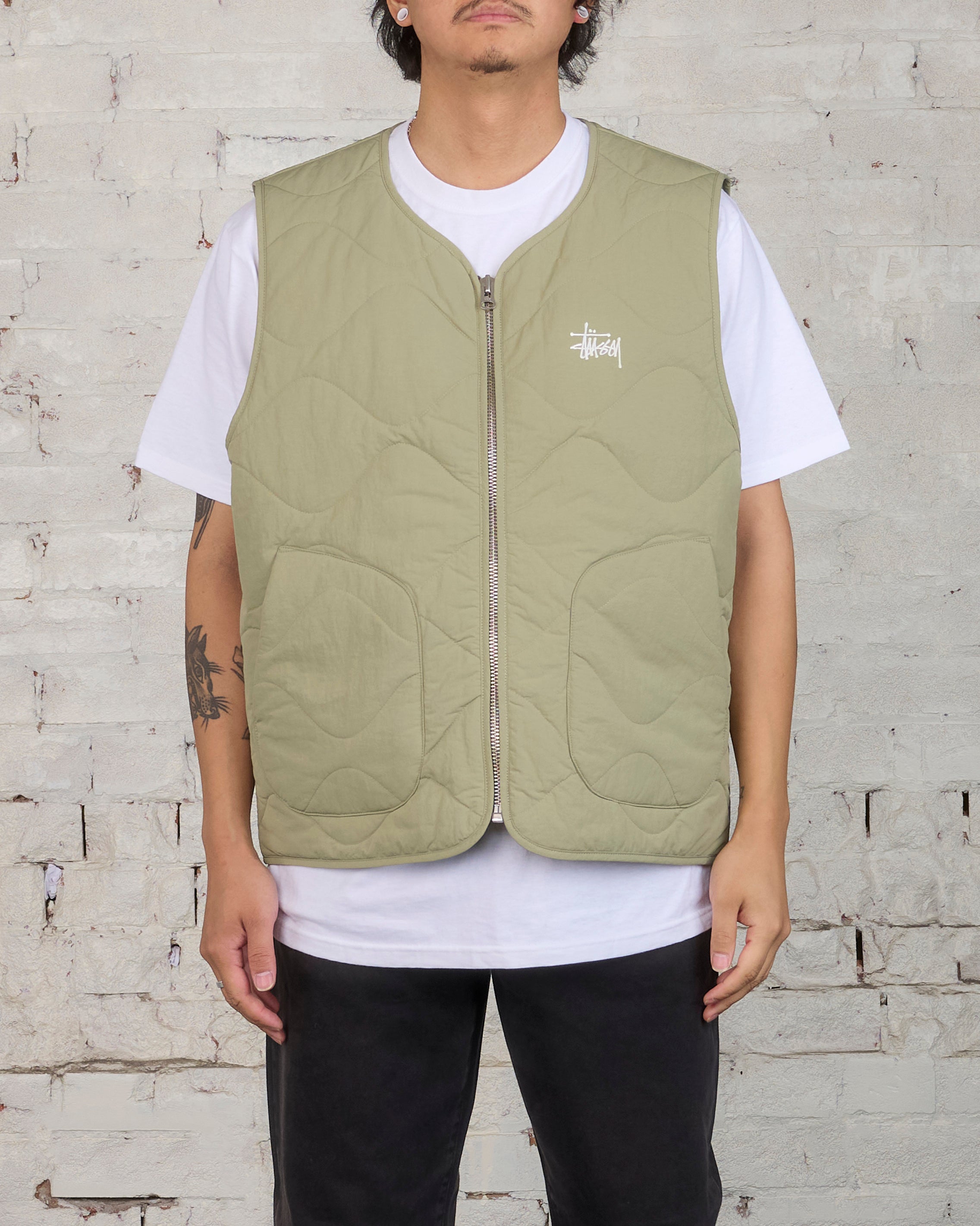 Stussy Liner Vest Recycled Nylon Coyote – LESS 17