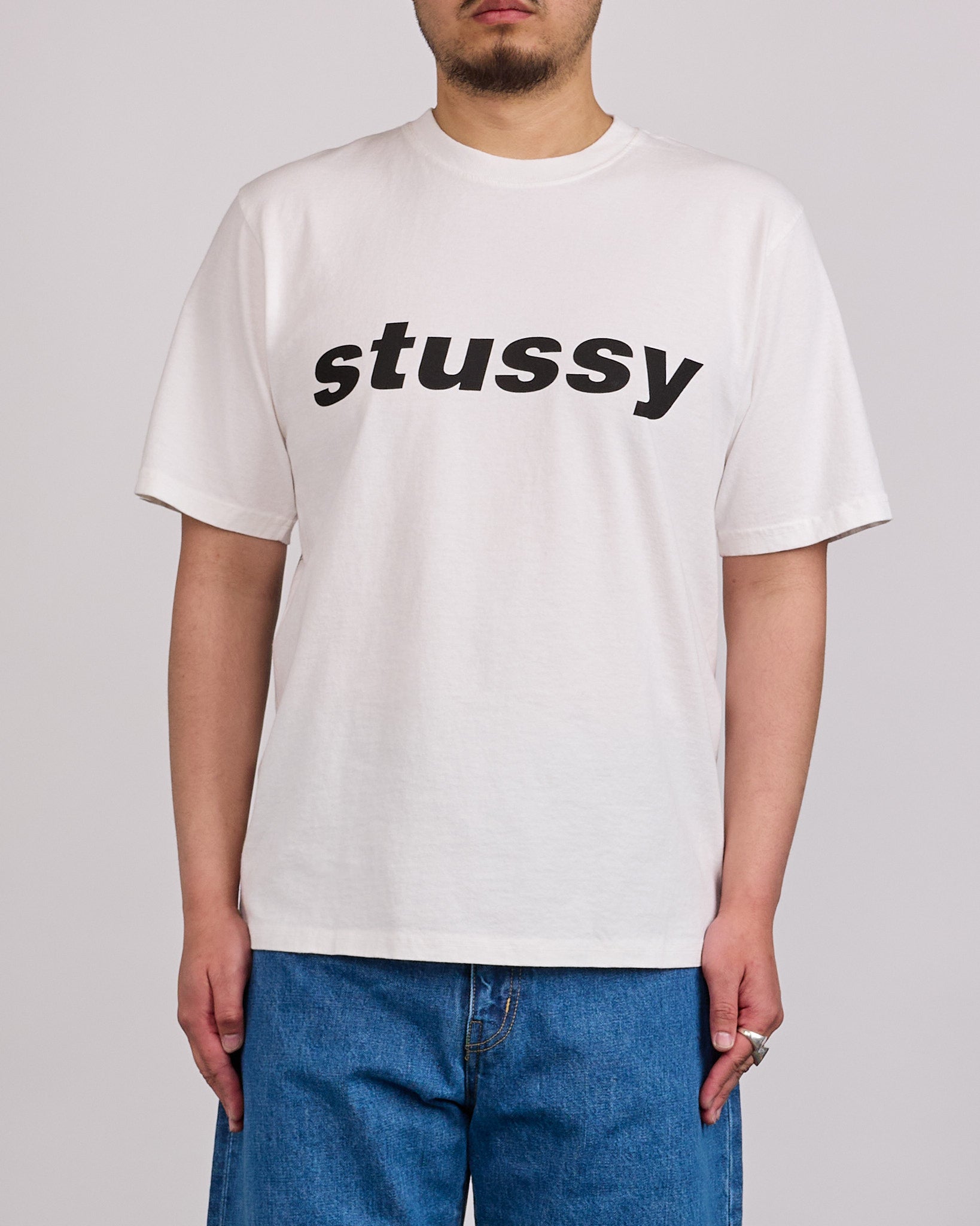 Stussy Shark Pigment Dyed T-Shirt Natural – LESS 17