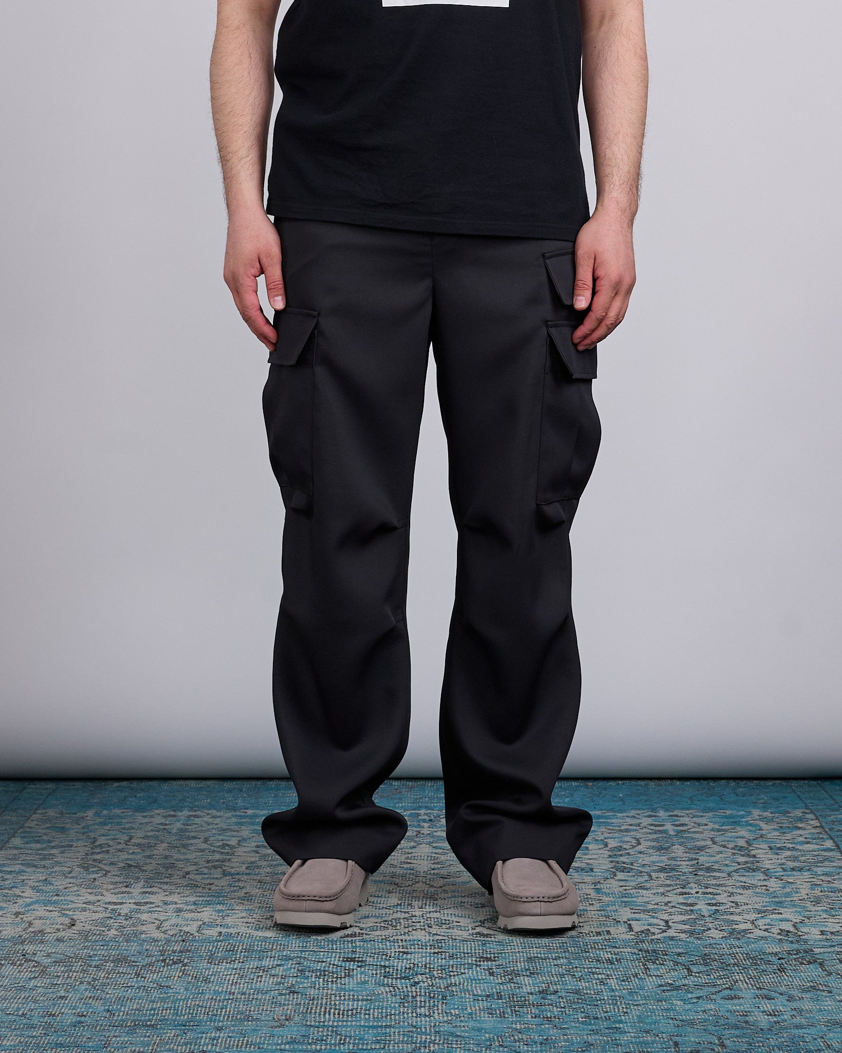 UNDERCOVER Light Twill Darted Cargo Pant Black – LESS 17