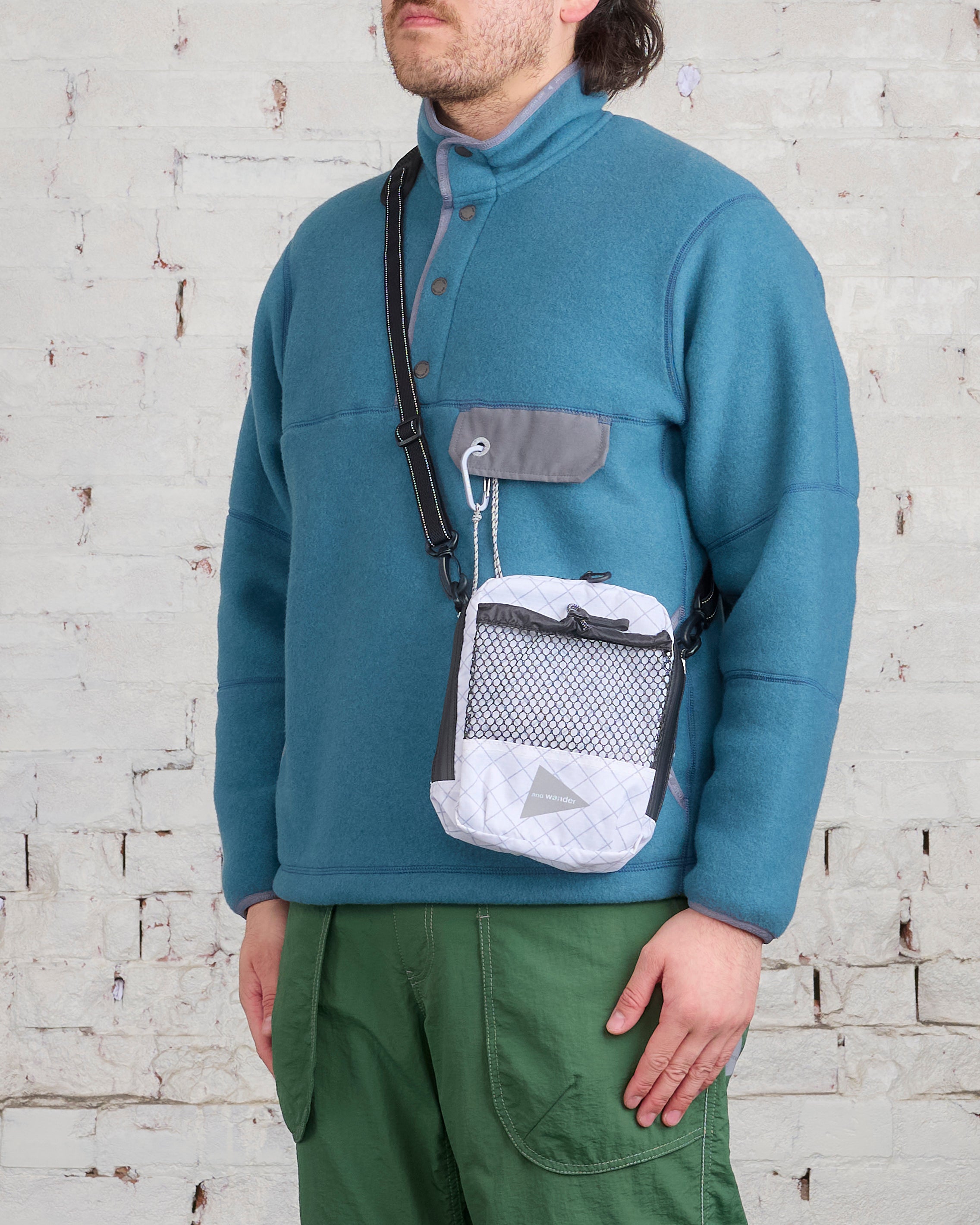 and wander ECOPAK Shoulder Pouch Off White