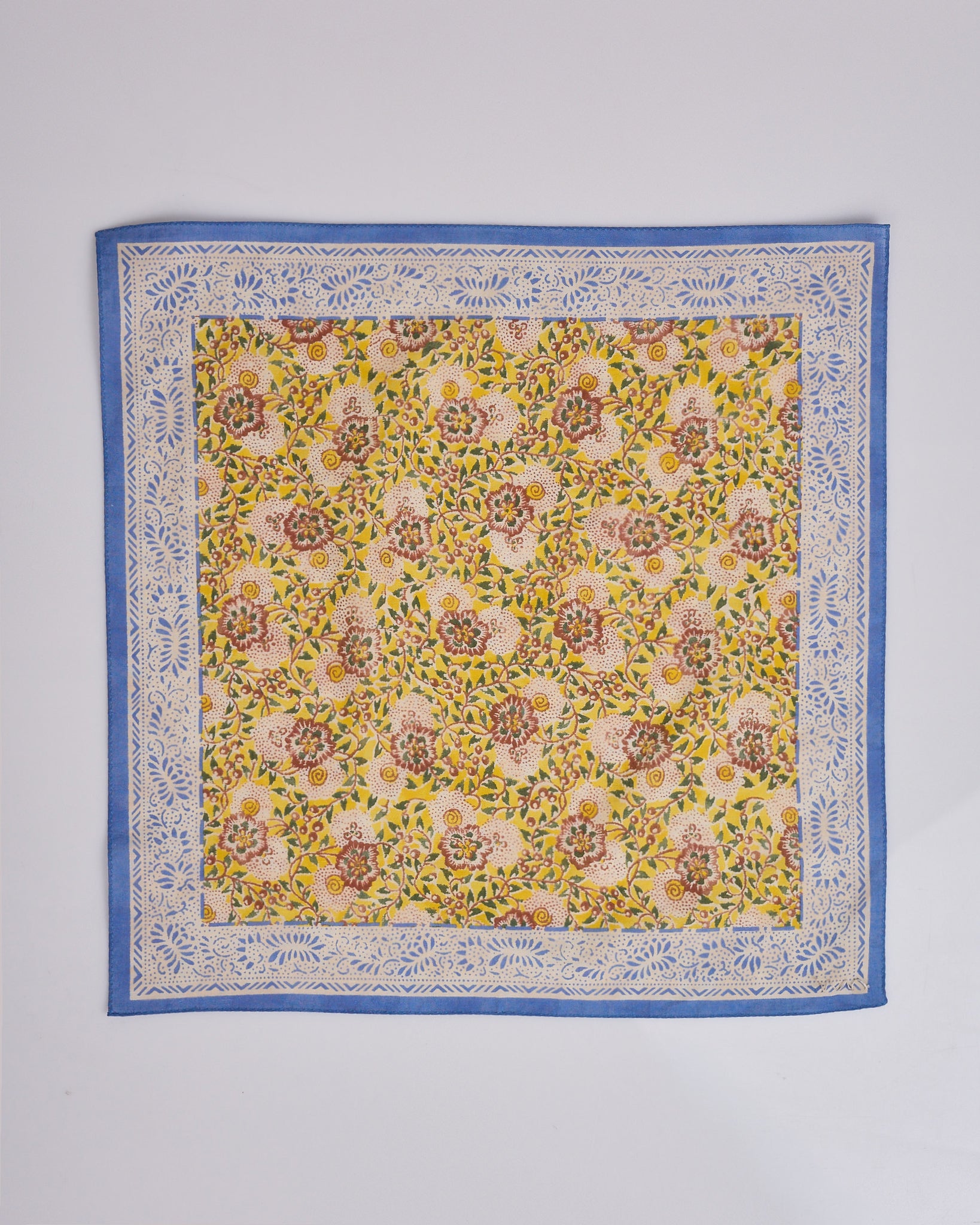 visvim Khadi Pattern Bandana Blue – LESS 17