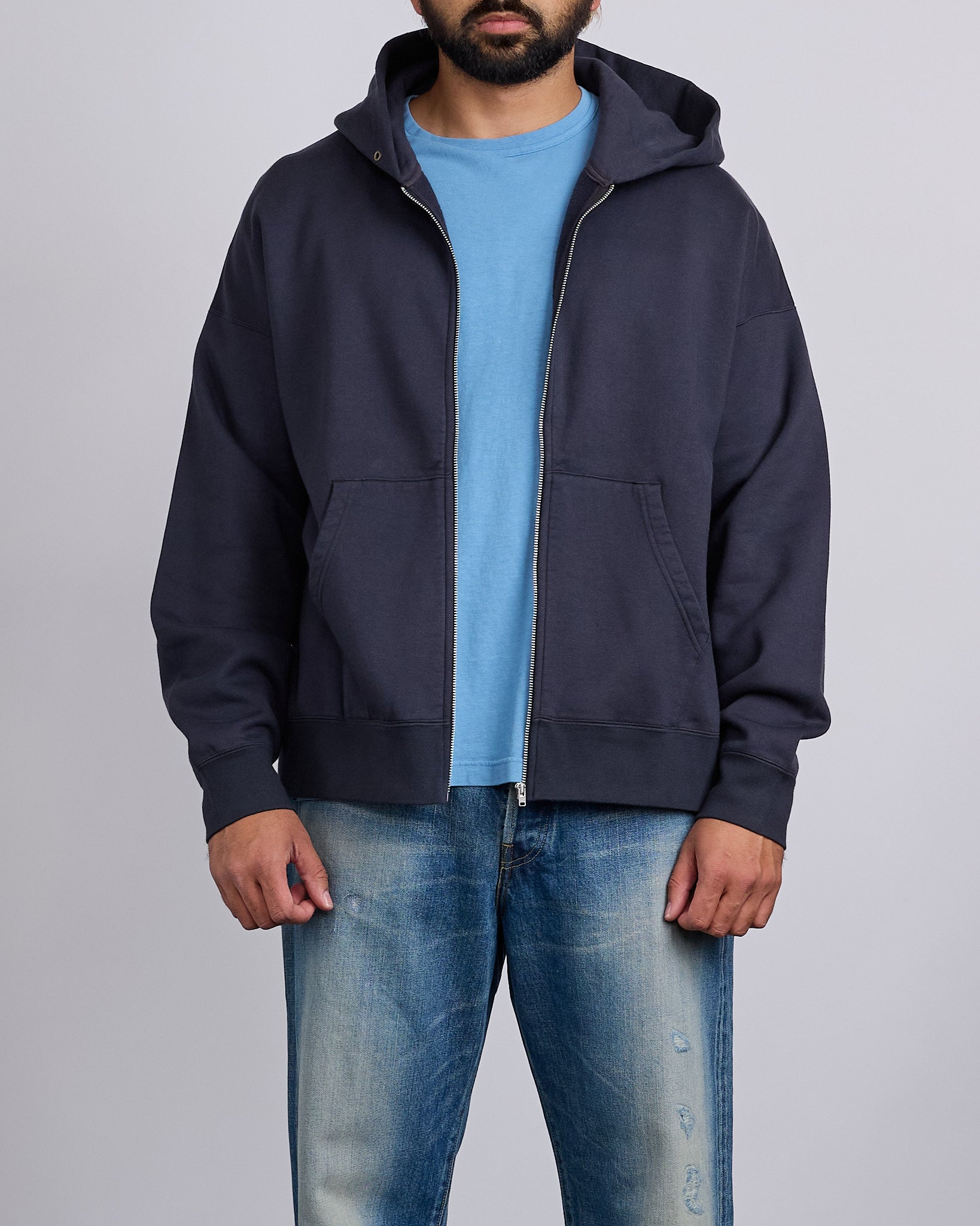 visvim Ultimate Jumbo SB Hoodie Full-Zip Black – LESS 17