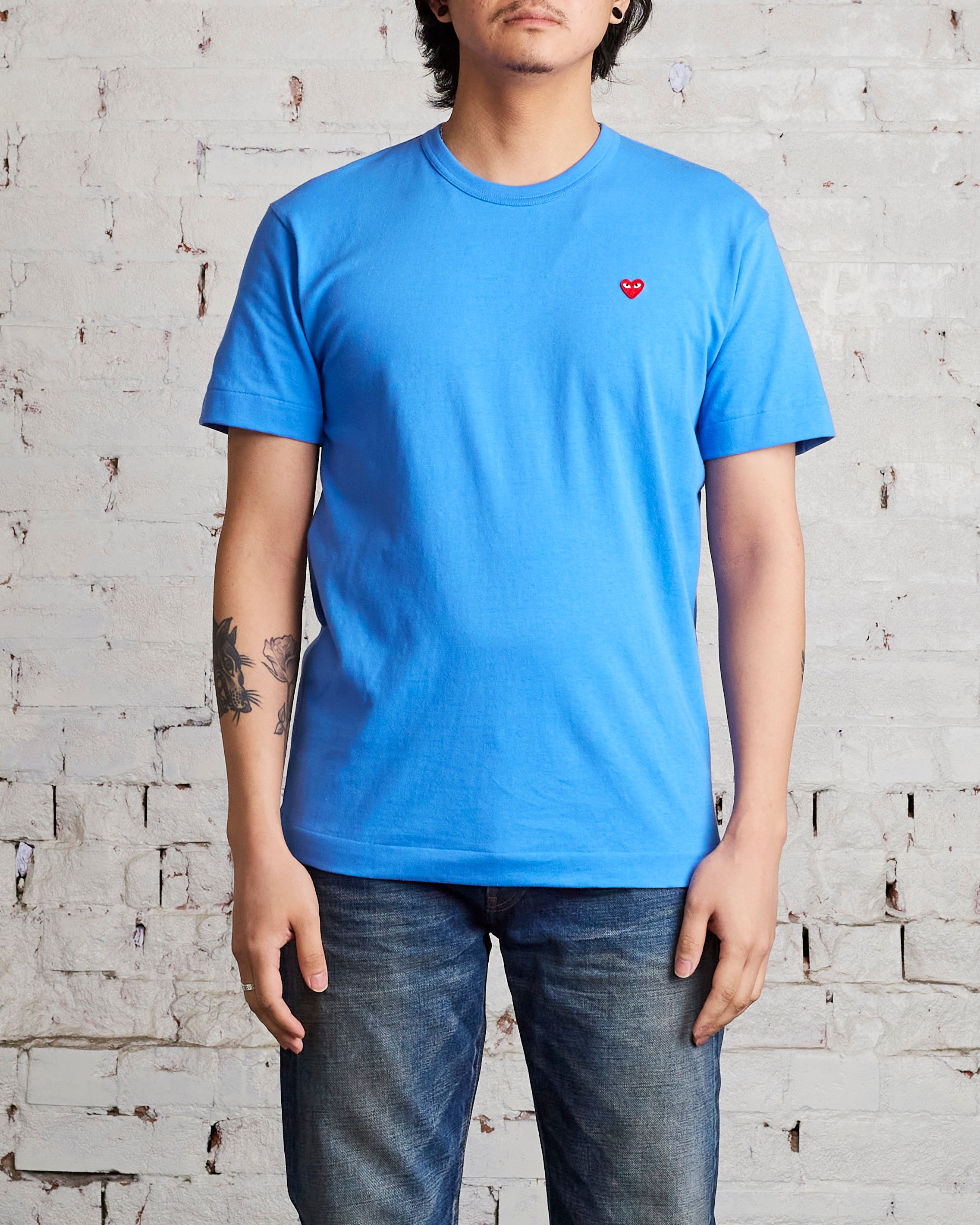 Jeans Comme Des Garcons Play Blue Comme Des Garçons PLAY Small Red