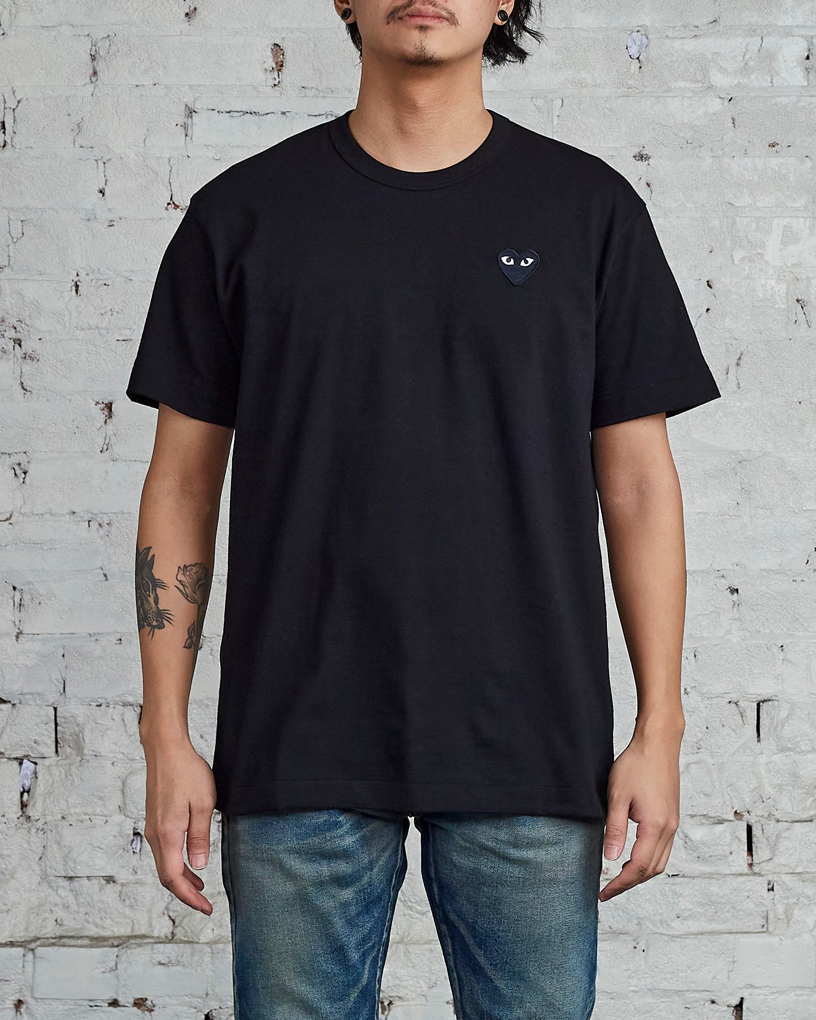 Comme des Garçons PLAY Black Heart T-Shirt Black – LESS 17