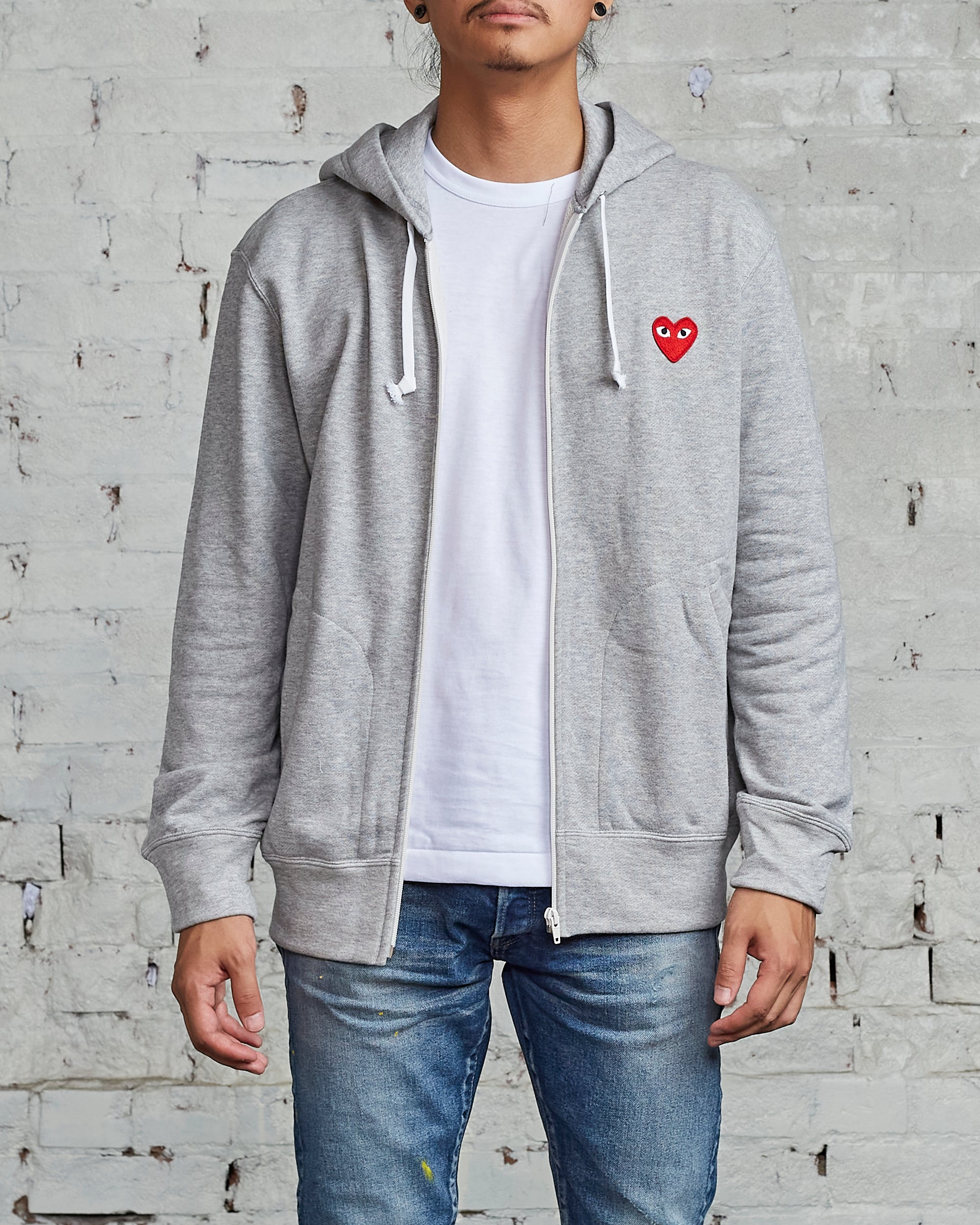 Comme Des Garcons Zip Hoodie Grey Comme Des Garçons Shirt Boys