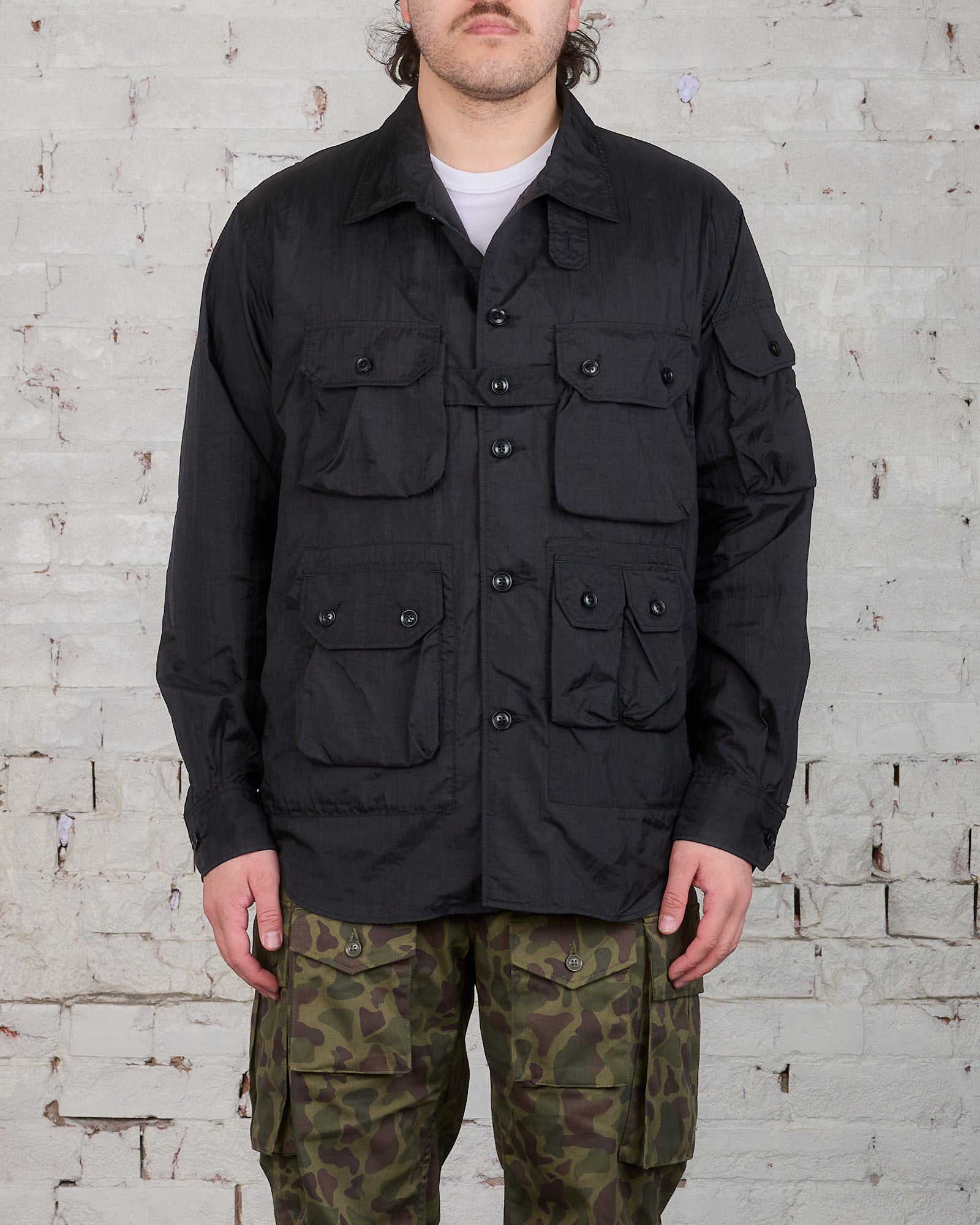 Engineered Garments Explorer Jacket Black Nylon Ripstop