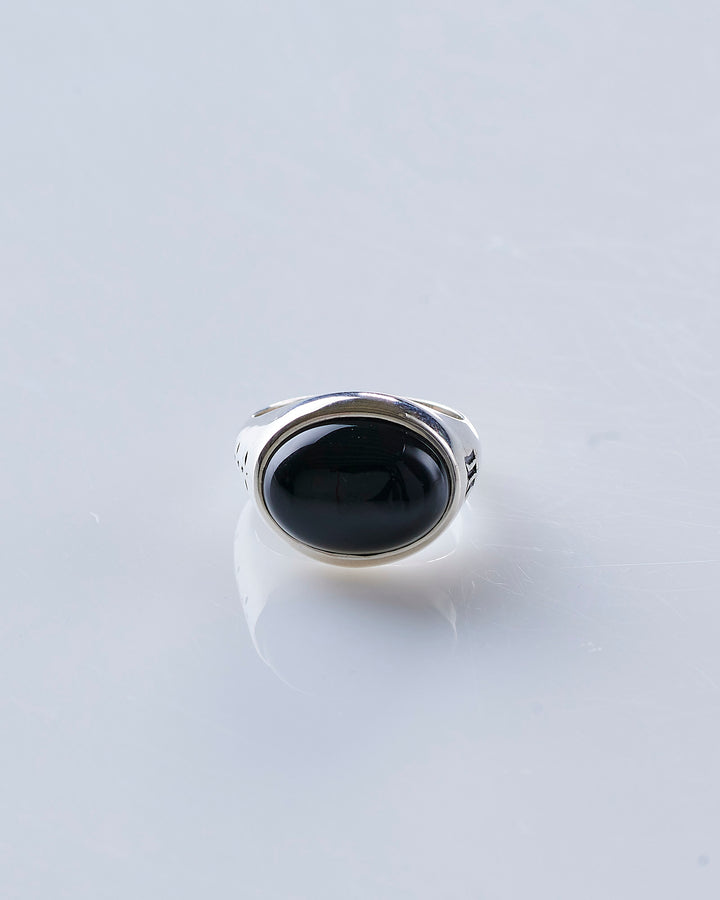 Maple Tubby Ring Silver 925 / Onyx