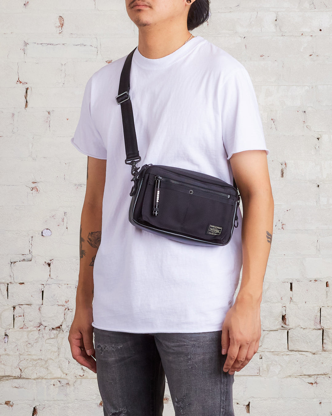 Porter Heat Shoulder Bag Black