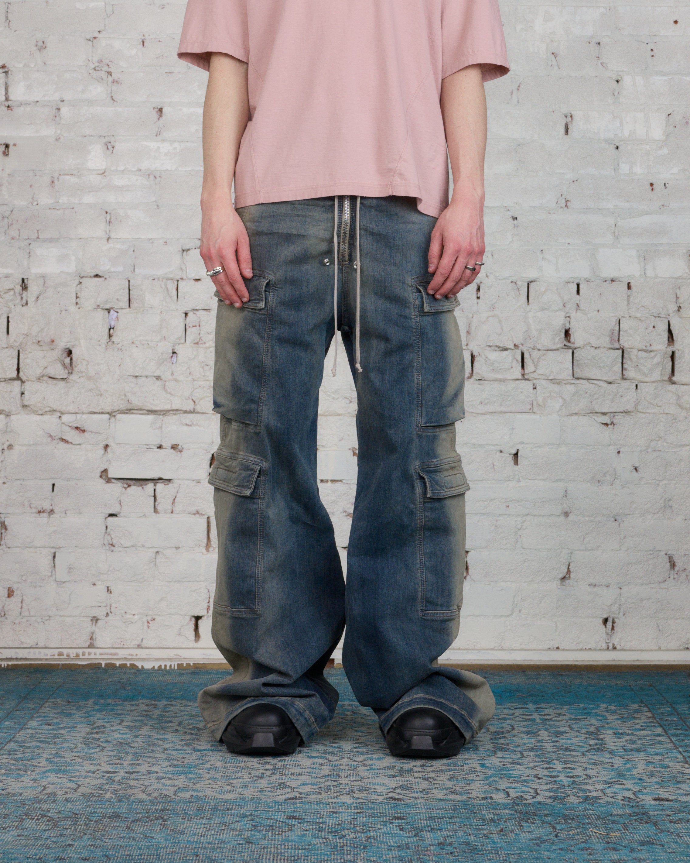 メーカー純正品[充電不要 1年保証] RICK OWENS JUMBO BELA CARGO PANTS