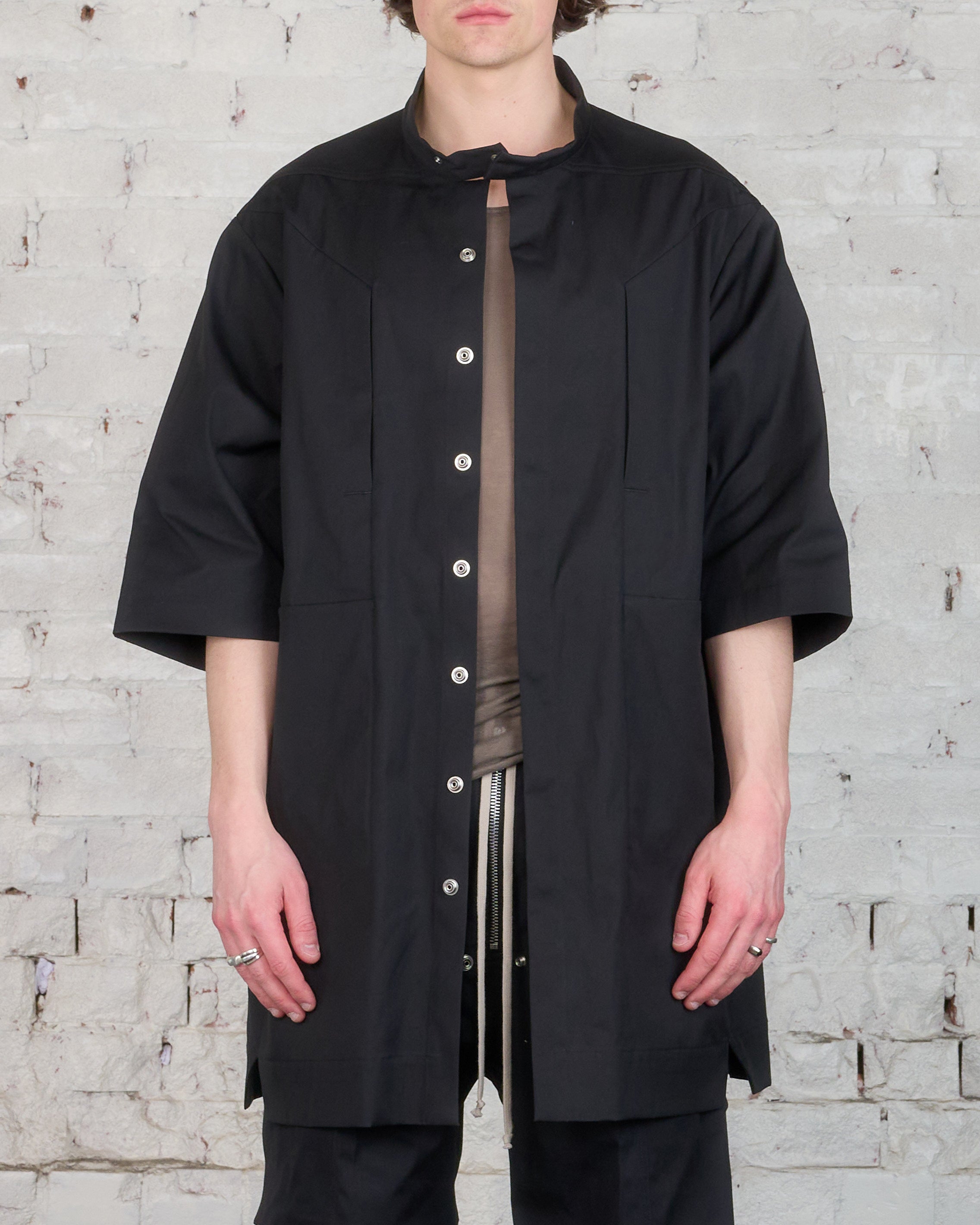 Rick Owens Runway EDFU Magnum Shirt TE Black