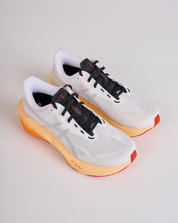 ASICS Novablast 6 White Orange Glow