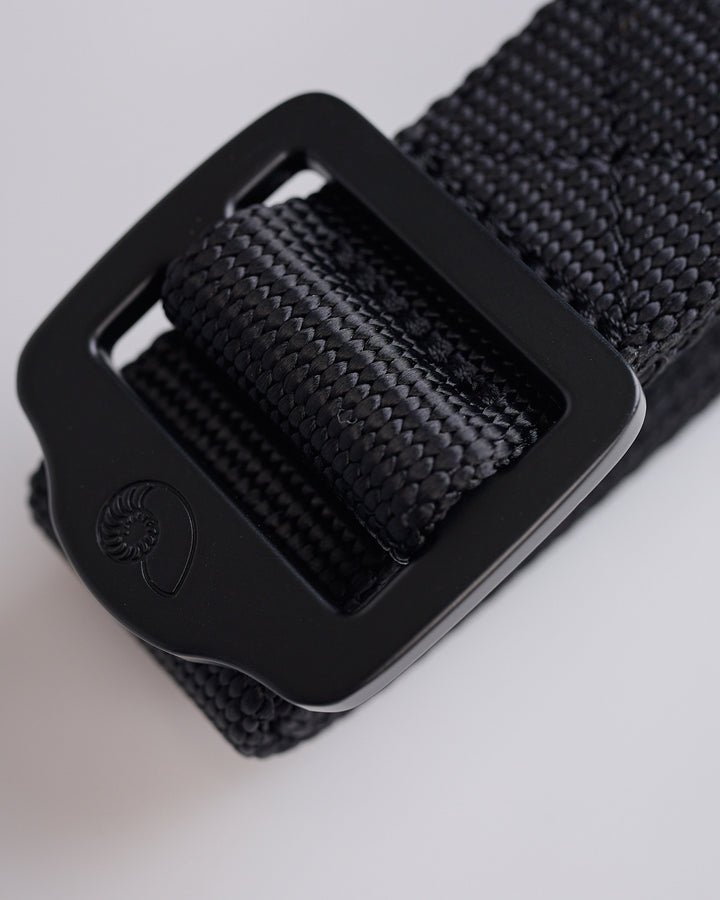 Aaron Levine Webbing Belt Black Black