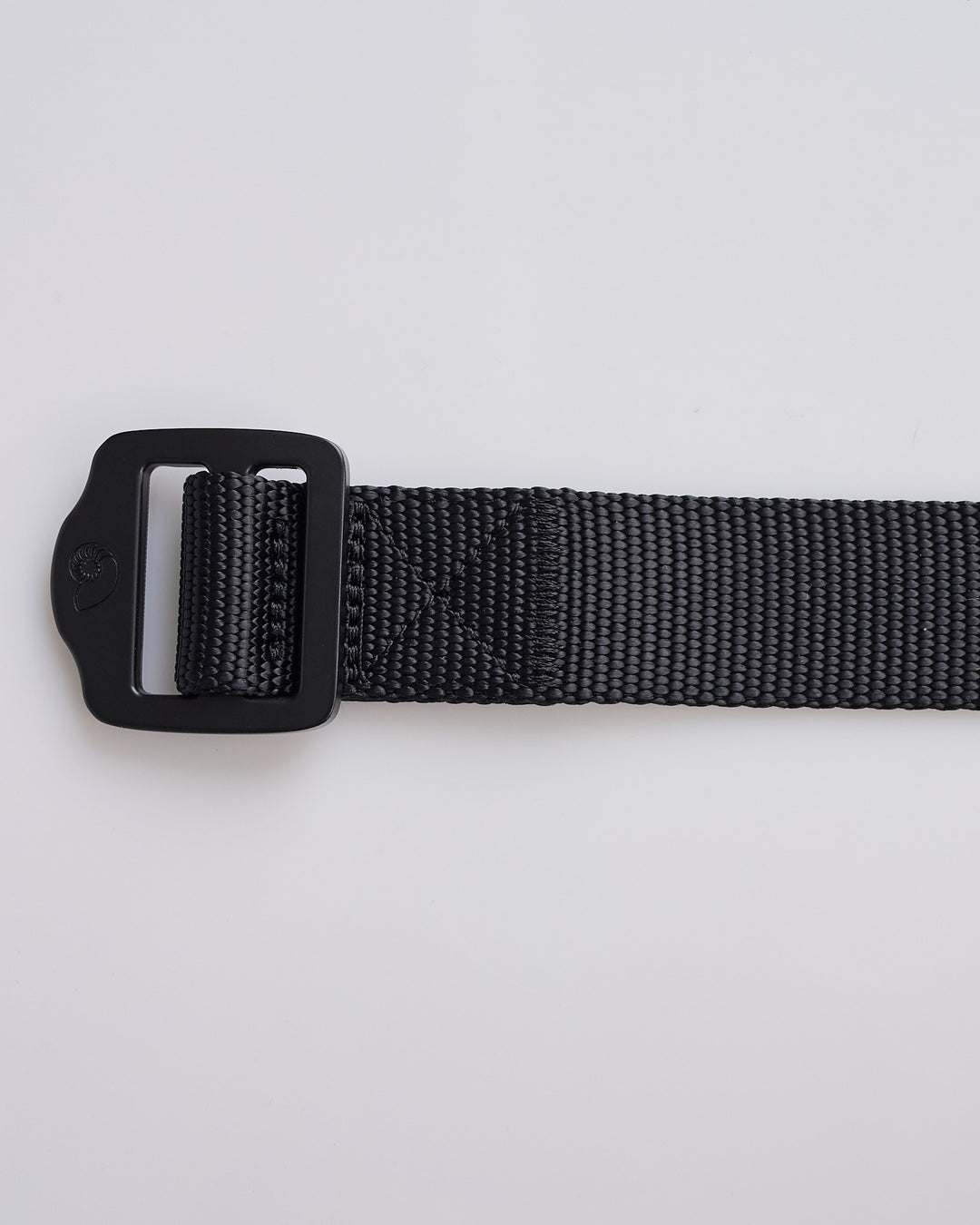 Aaron Levine Webbing Belt Black Black