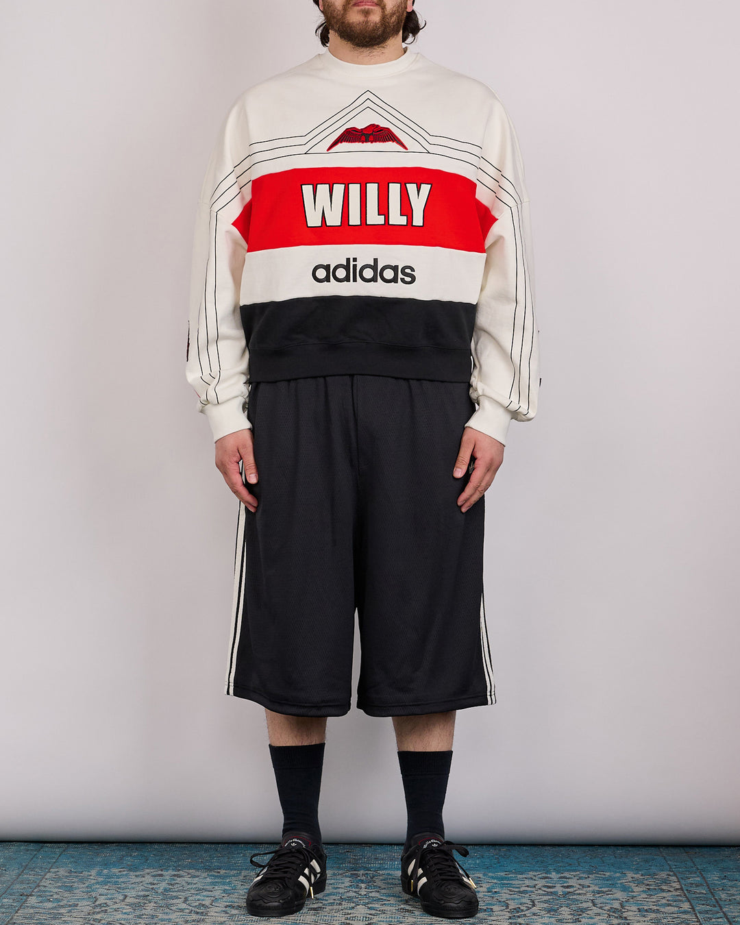 Adidas Willy Chavarria Mesh 3-Stripe Short Black