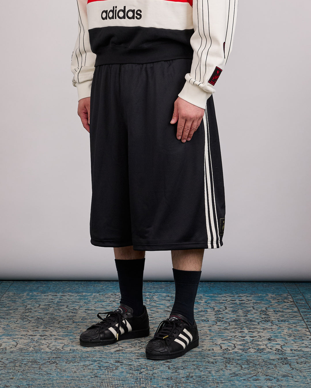 Adidas Willy Chavarria Mesh 3-Stripe Short Black