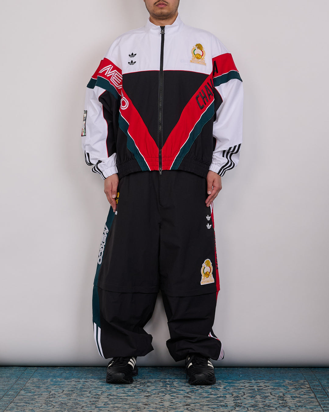 Adidas Willy Chavarria Oversized Anthem Track Jacket White/Black