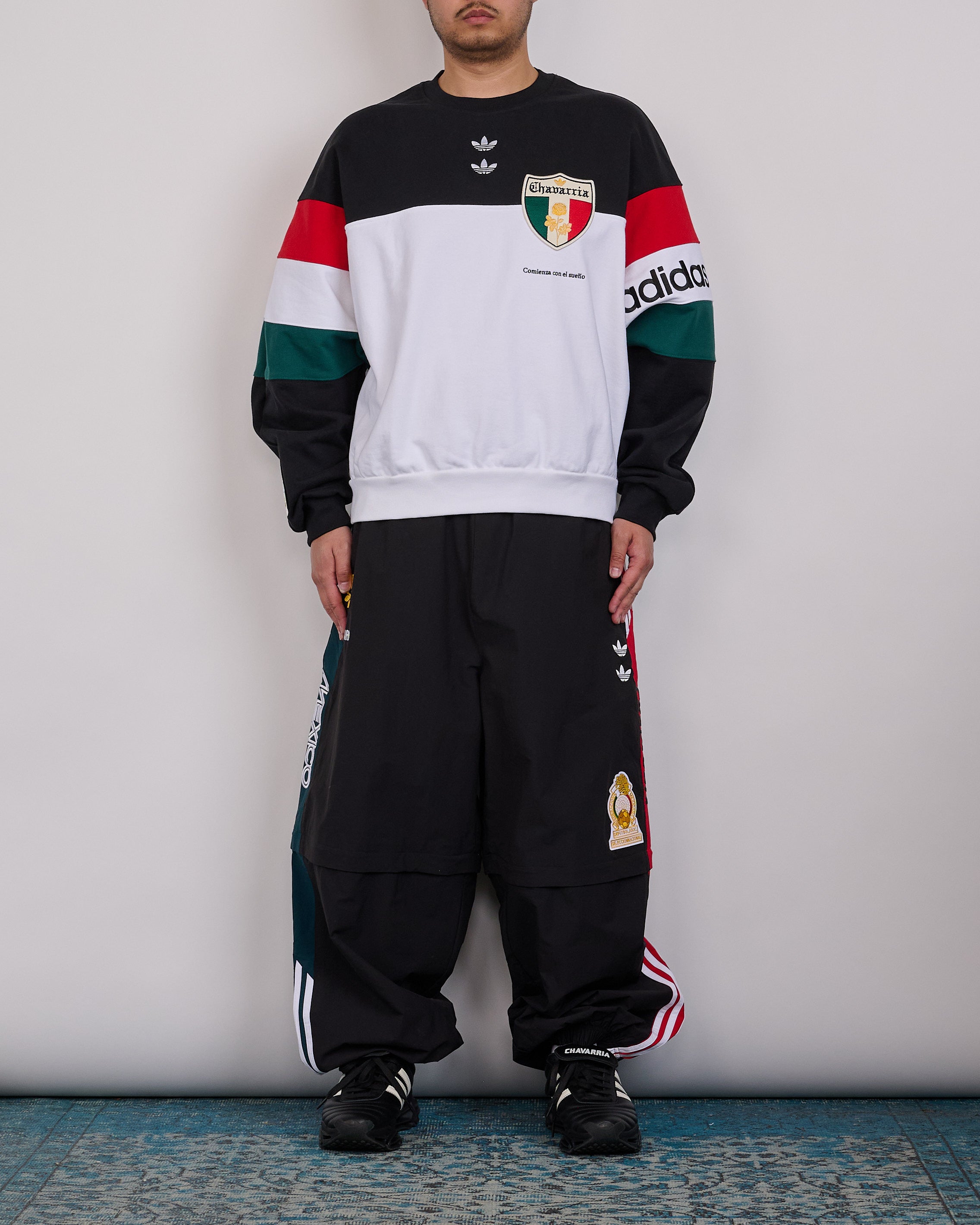 Adidas Willy Chavarria Panel Crewneck Sweatshirt Black/White – LESS 17