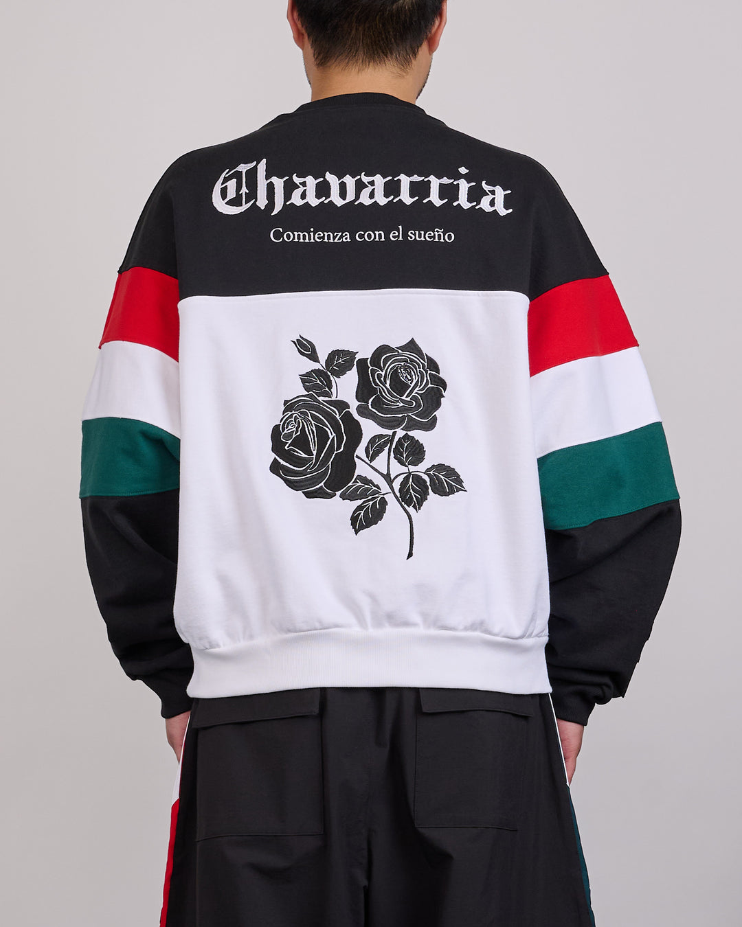 Adidas Willy Chavarria Panel Crewneck Sweatshirt Black/White