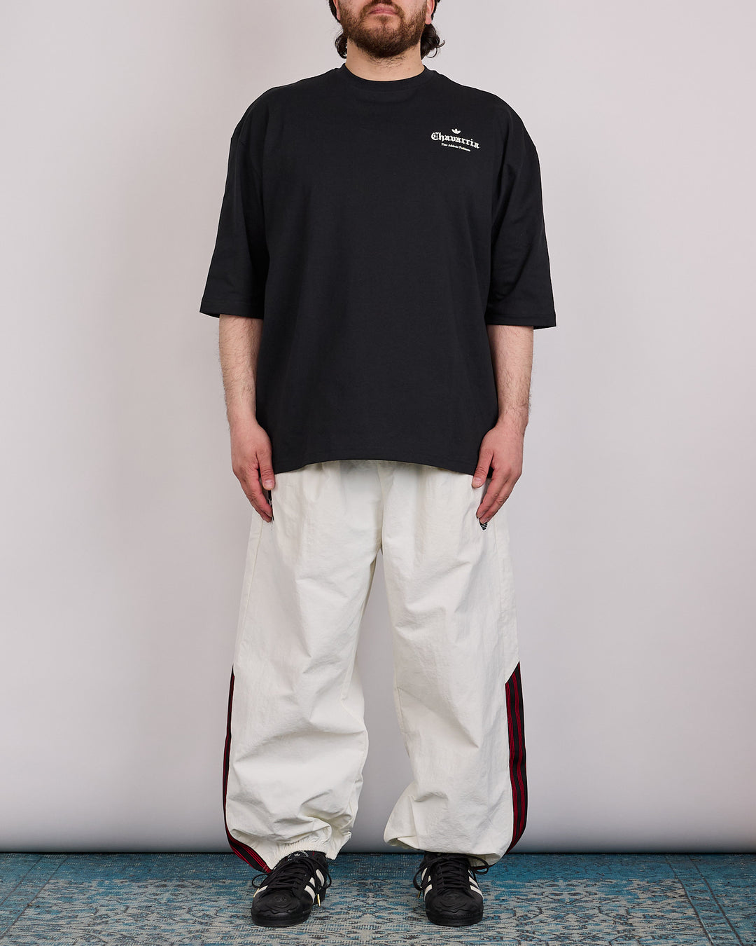 Adidas Willy Chavarria Rose Logo T-Shirt Black