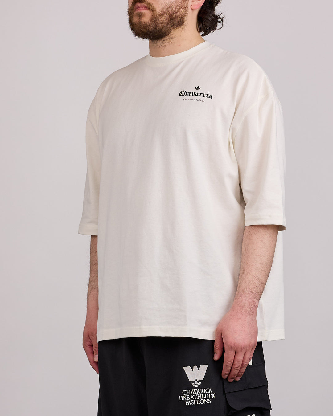 Adidas Willy Chavarria Rose Logo T-Shirt Off-White