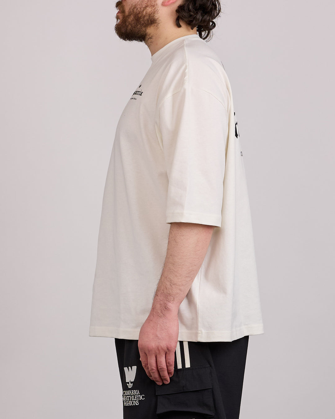 Adidas Willy Chavarria Rose Logo T-Shirt Off-White