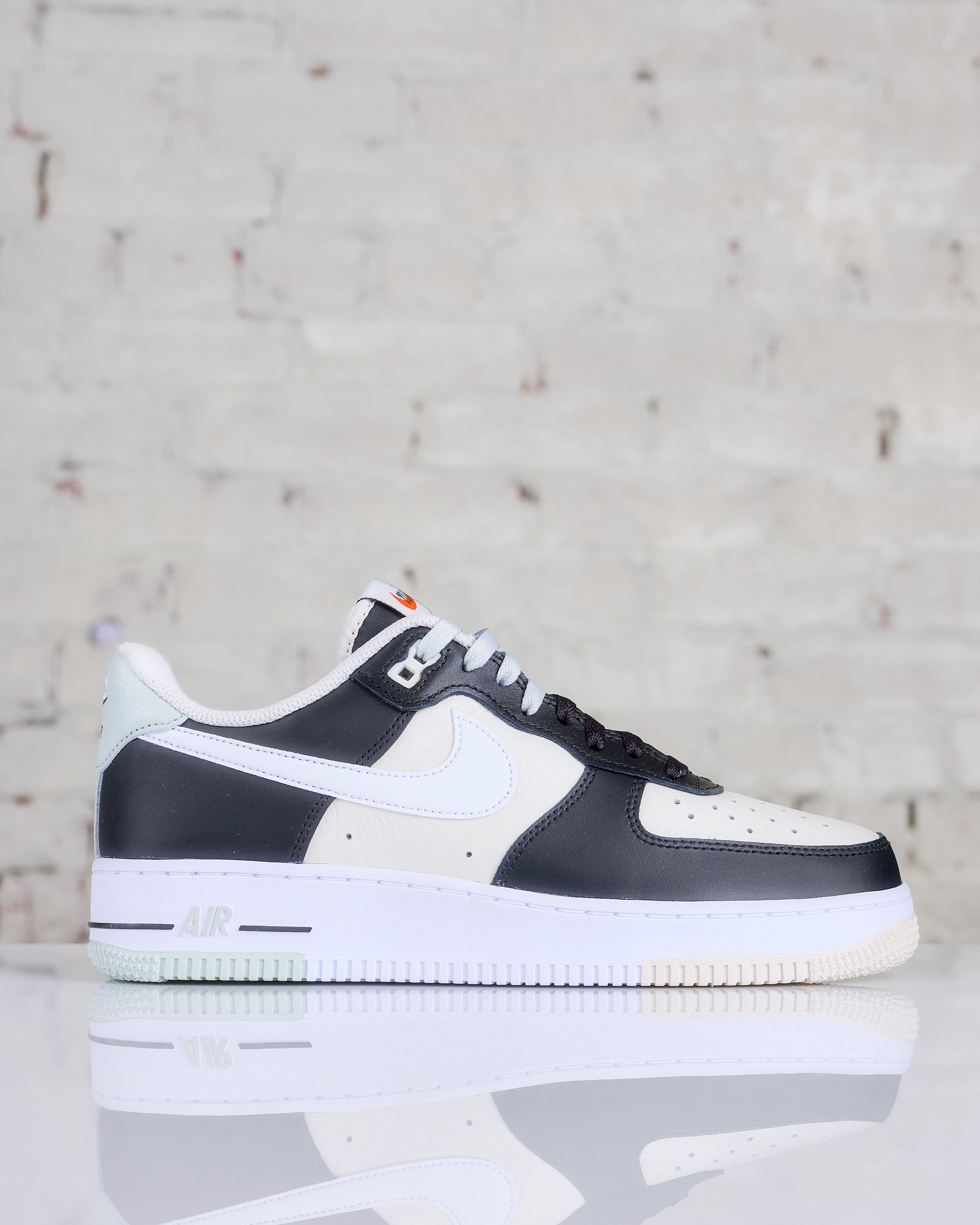 Air force 1 07 shop light silver black white f