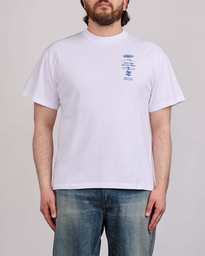 Brain Dead Ancient Ways T-Shirt White
