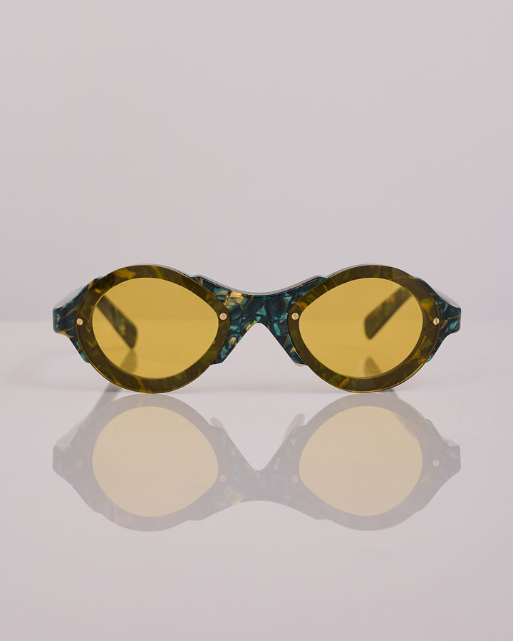 Brain Dead Mutant Post Modern Primitive Eye Protection Green Granite