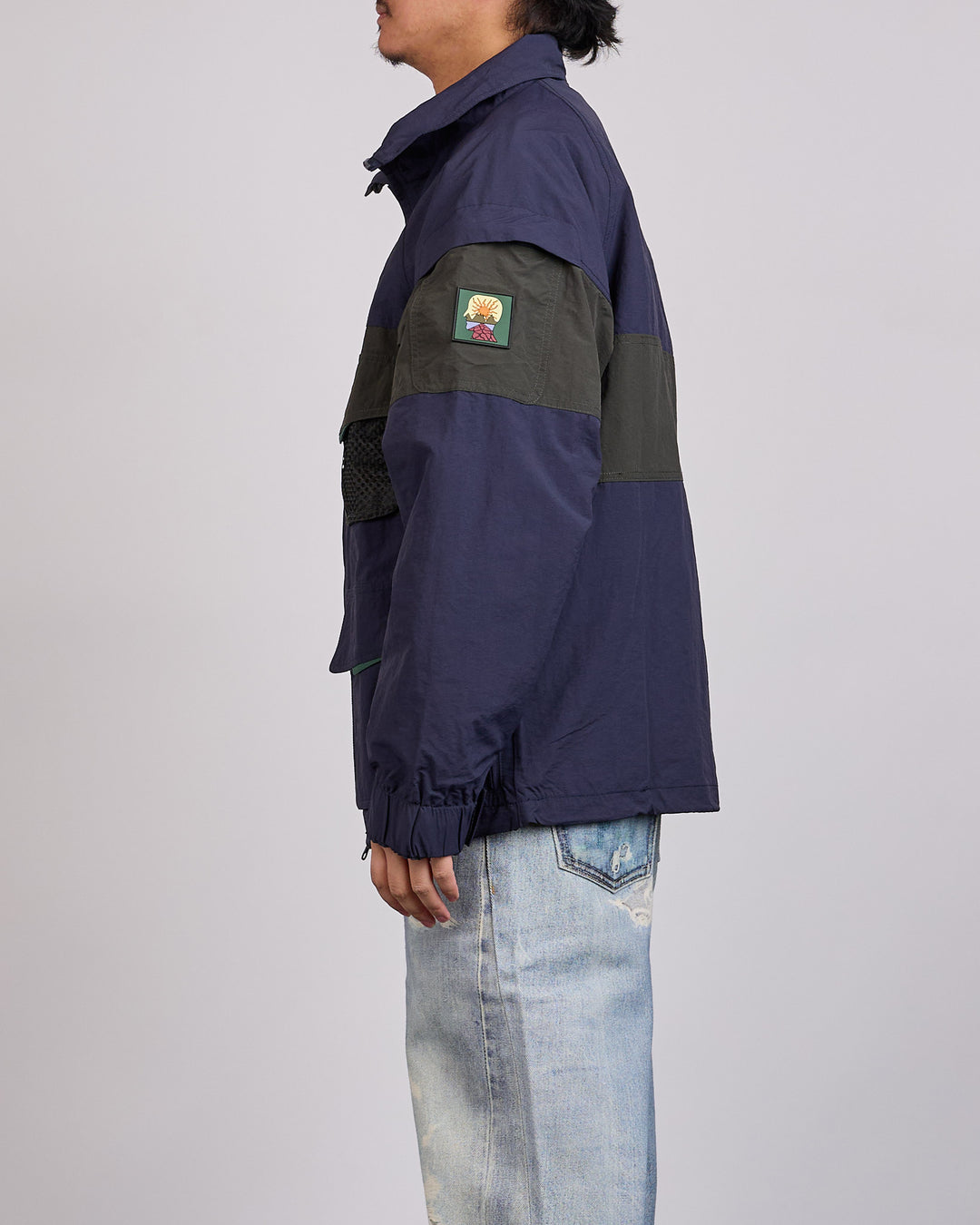 Brain Dead Panel Snow Jacket Navy